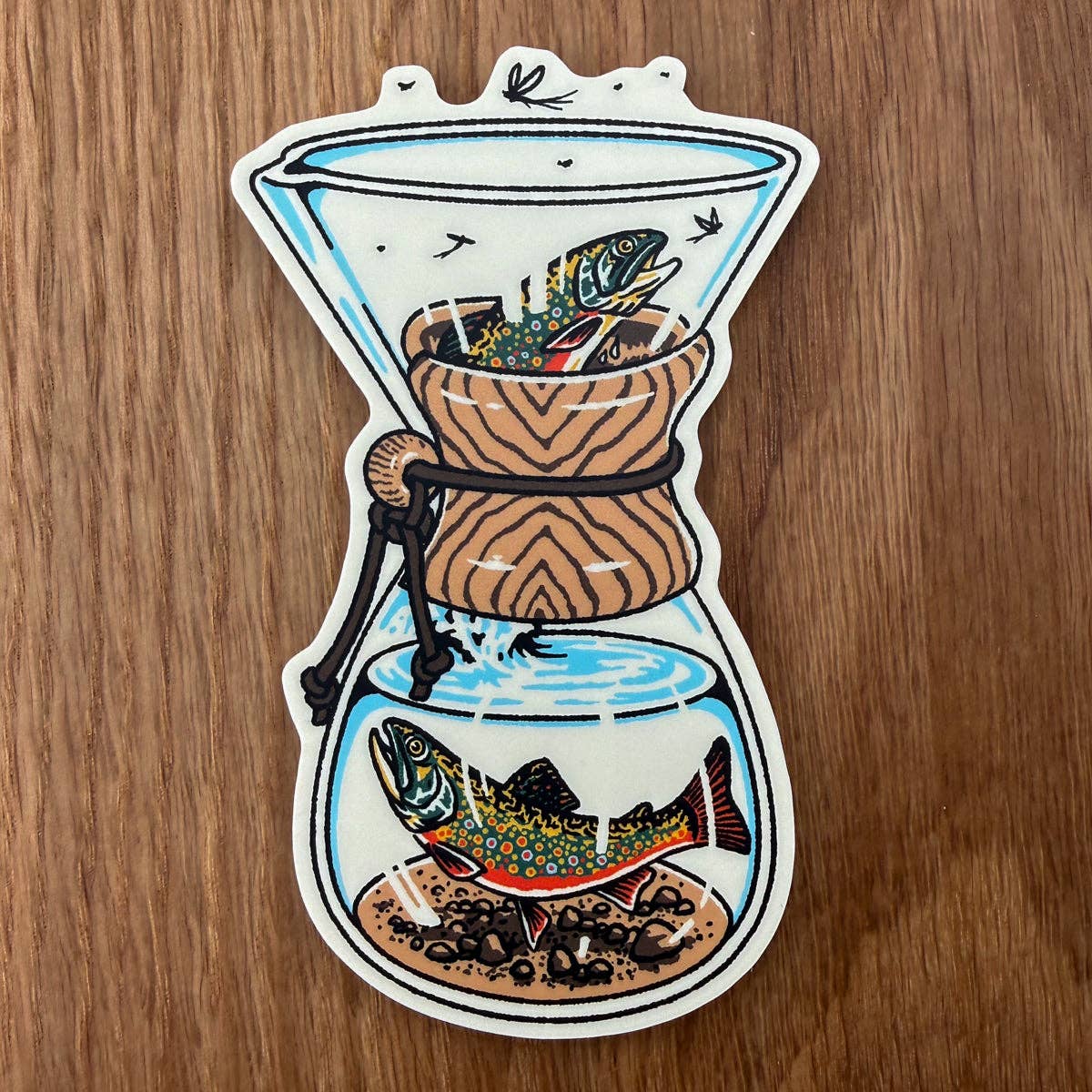 Chemex Trout 4 Inch Matte Vinyl Sticker
