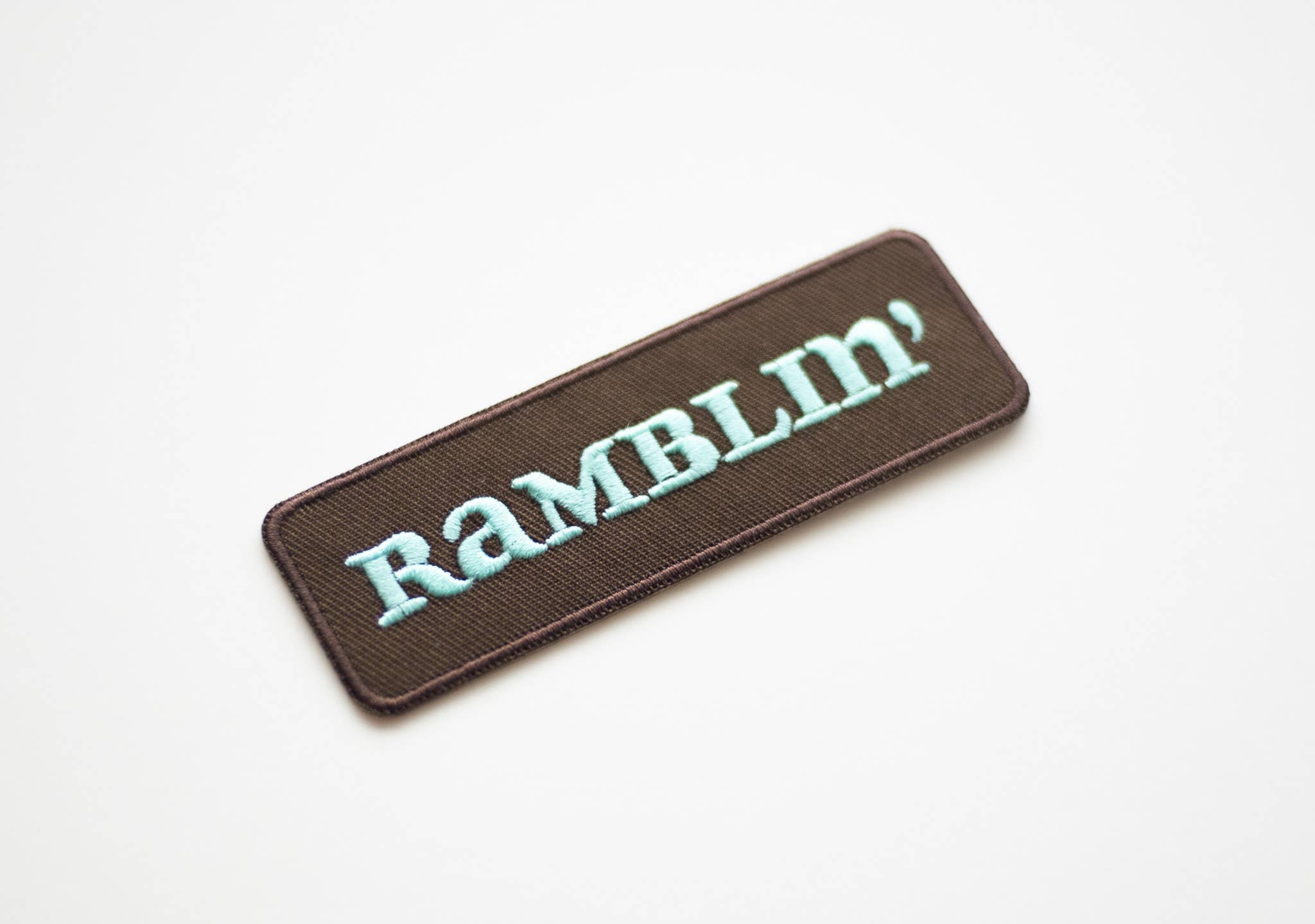 Ramblin' Embroidered Iron on Patch - Western