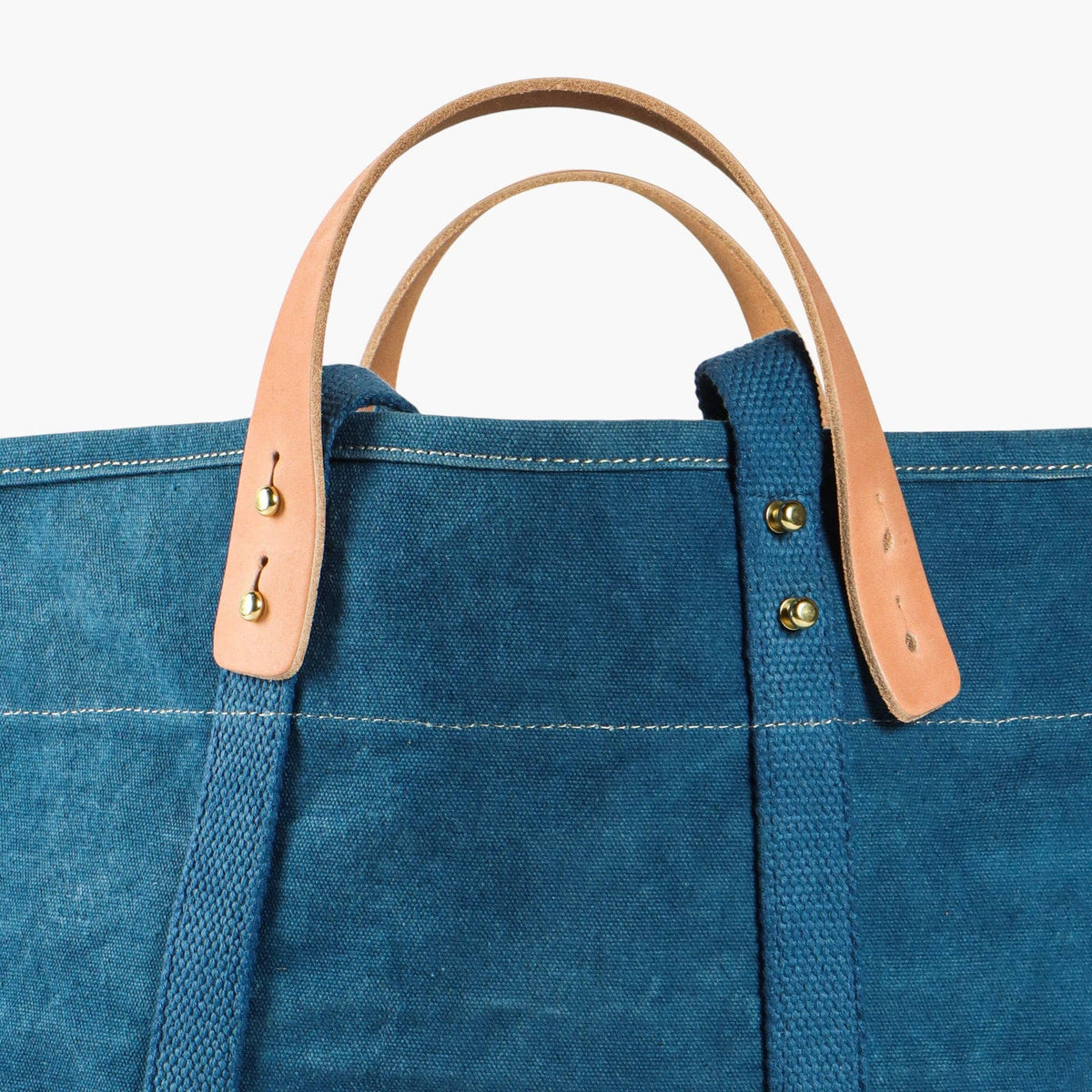 IMMODEST COTTON- Small East West Tote | Indigo