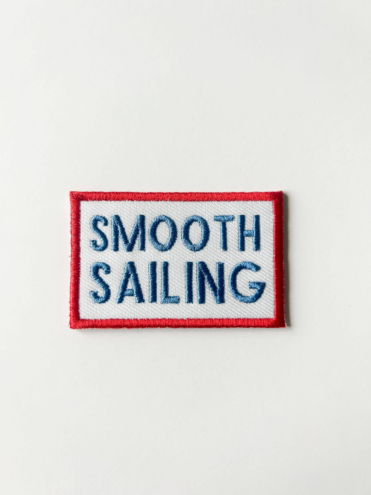Smooth Sailing Embroidered Iron-On Patch