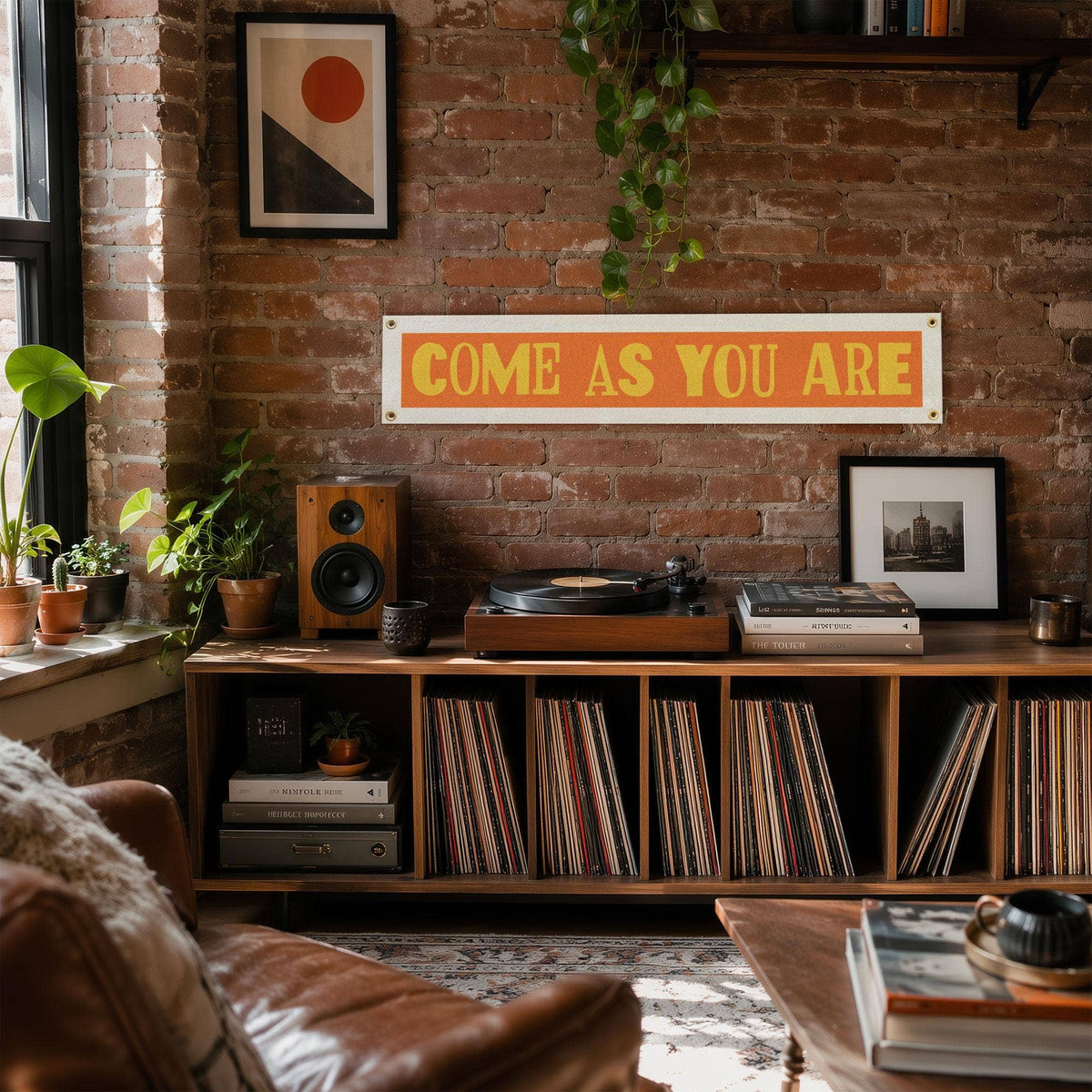 Come As You Are Felt Banner