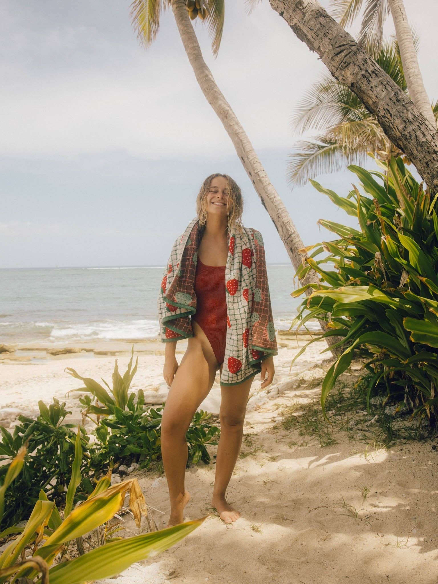 Mollusk- Ripple One Piece in Red