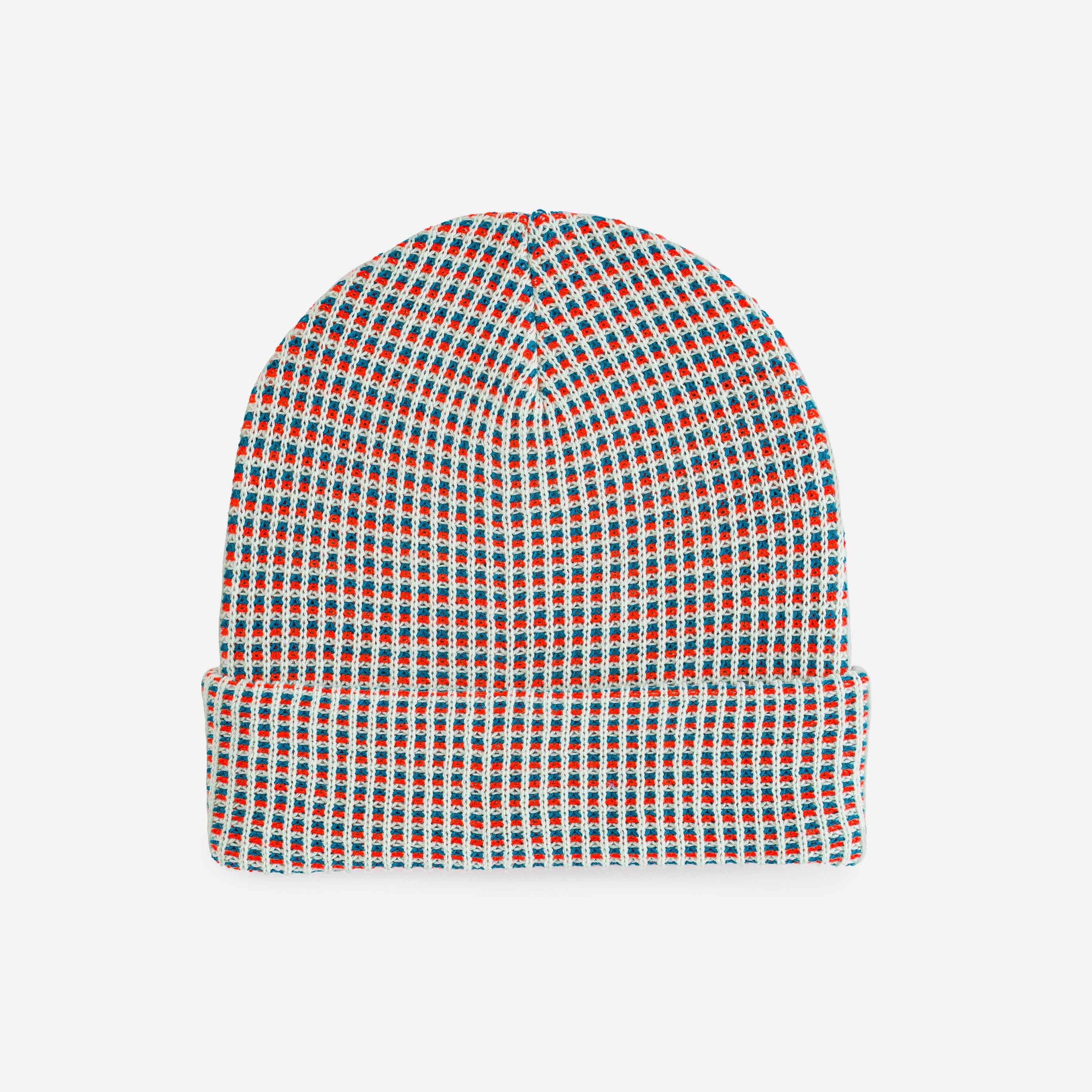 Simple Grid Knit Beanie