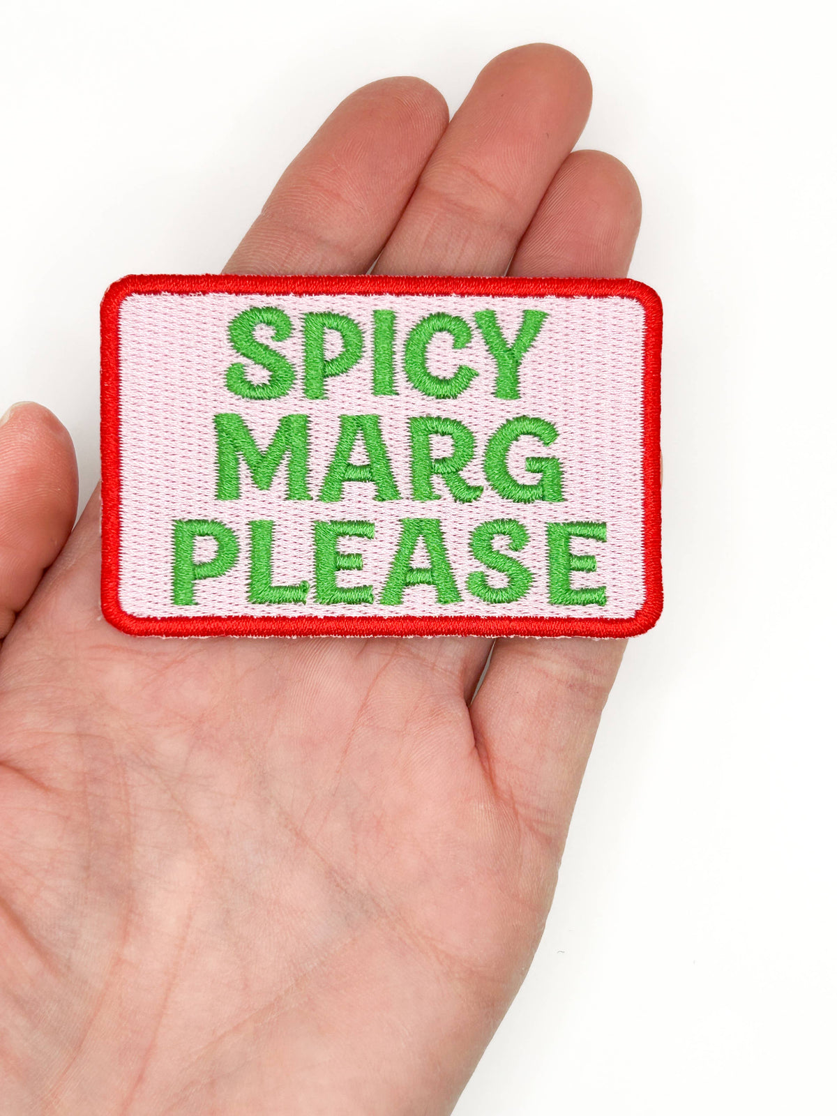 Spicy Marg Please Embroidered Patch – Margarita, Cocktail