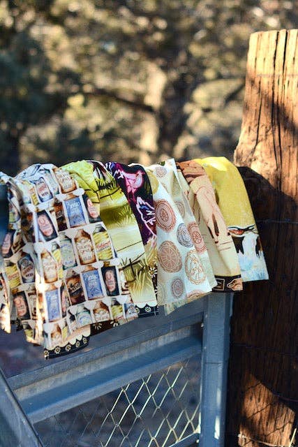Longhorn Open Range Cowgirl: Western Kitchen Tea Towel
