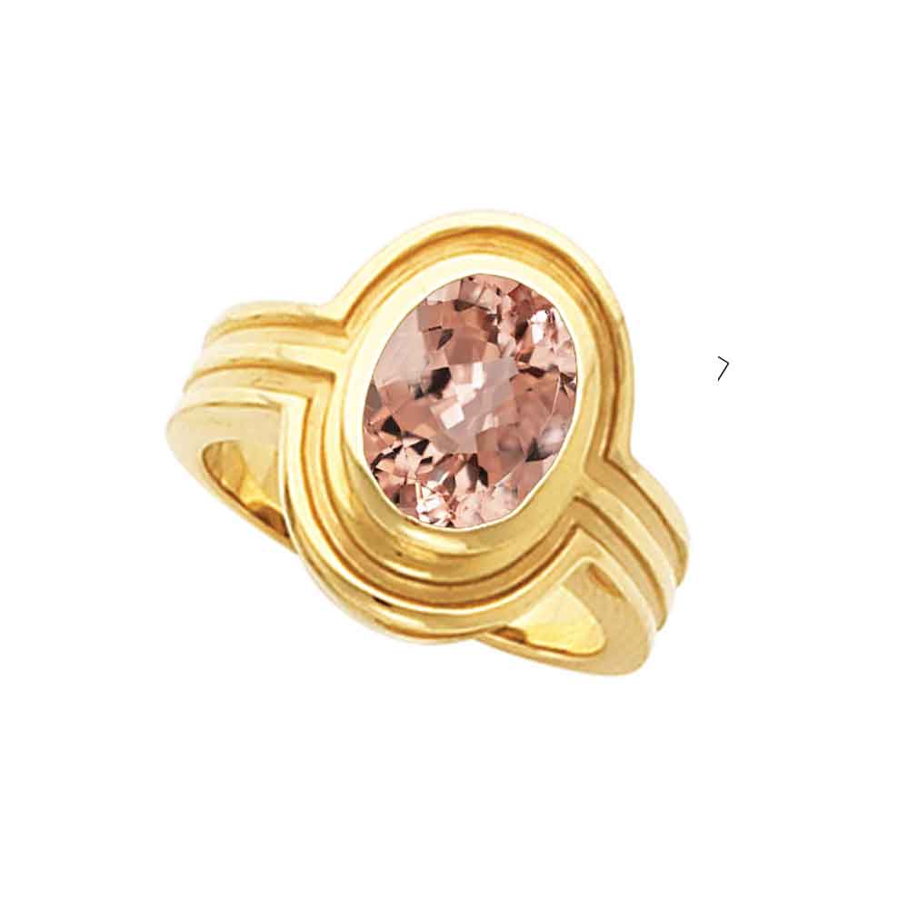 Oval Morganite Cocktail Ring