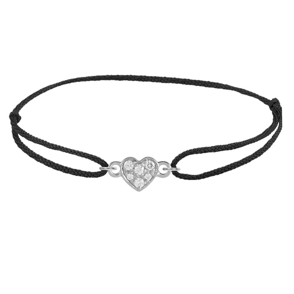 Silks Pave Heart Bracelet