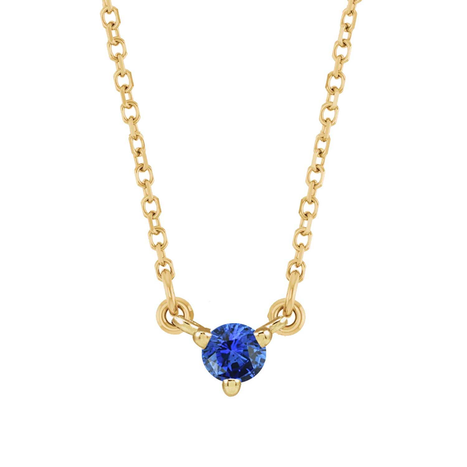 Mini Birthstone Solitaire Necklace