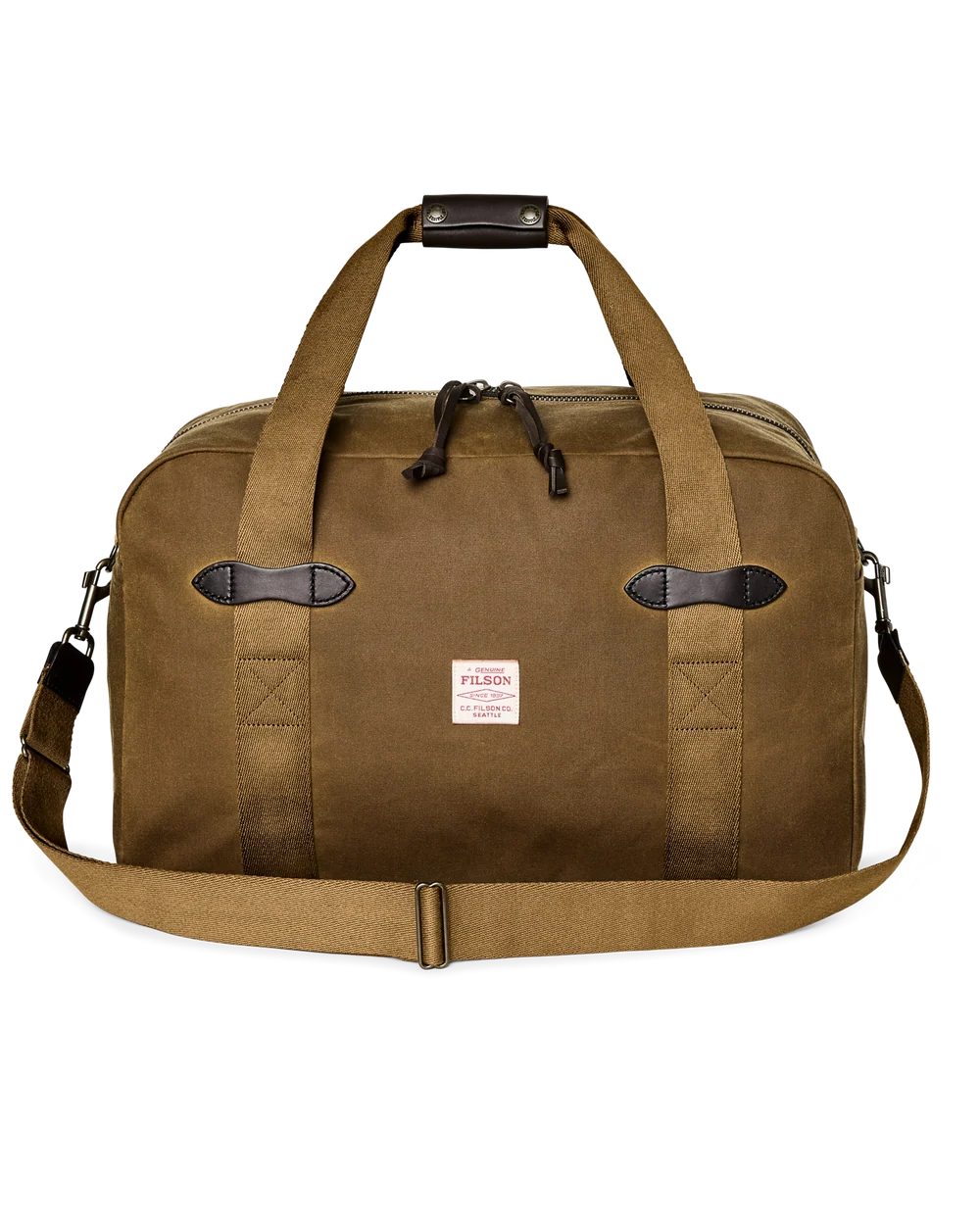 Tin Cloth Medium Duffle Bag in Dark Tan