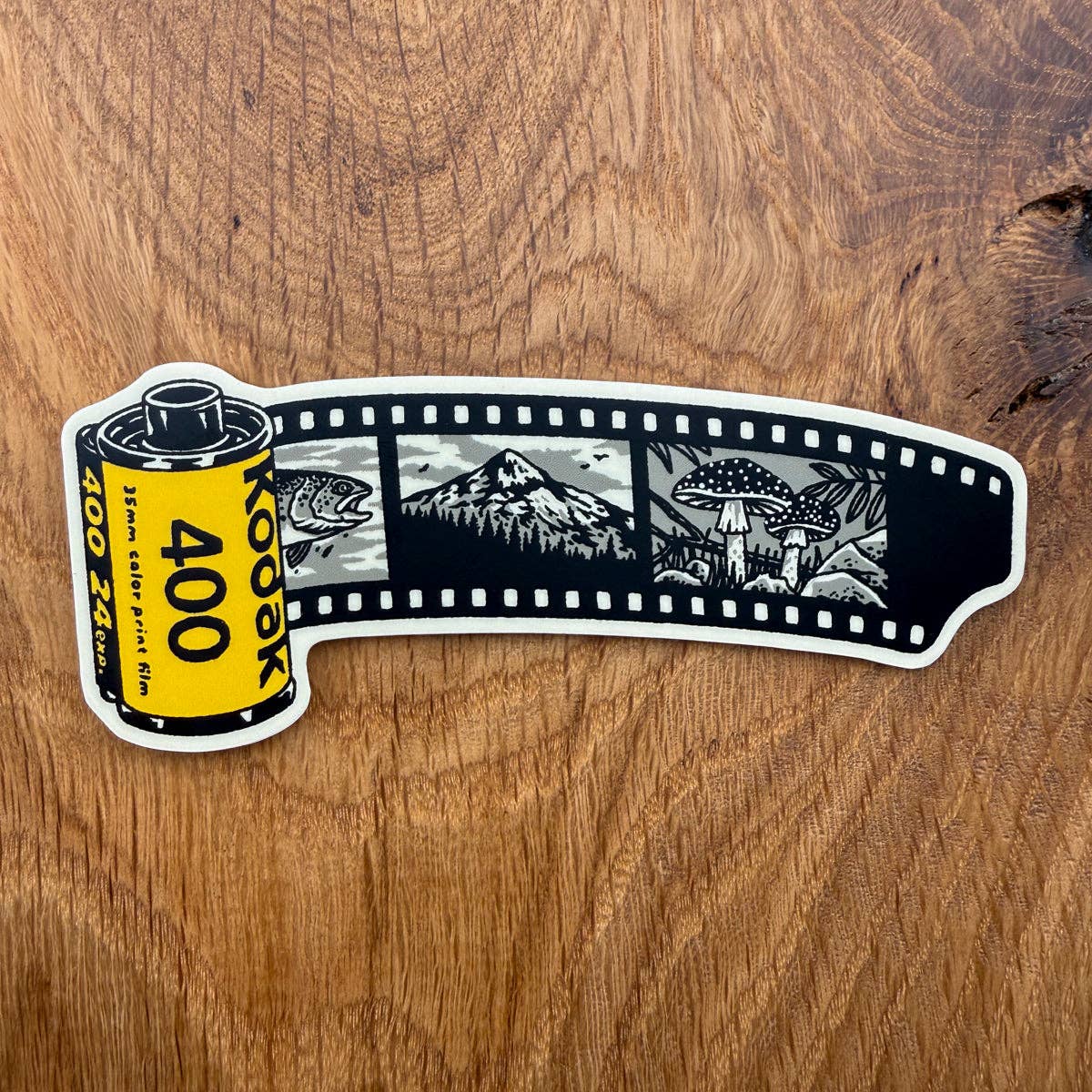 Yellow Film Roll 4 Inch Matte Vinyl Sticker