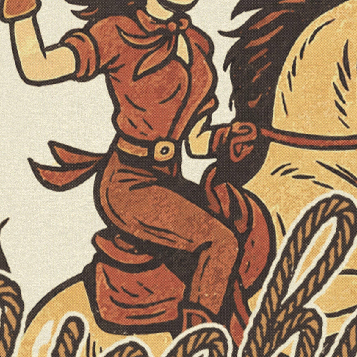 Yeehaw Felt Camp Flag