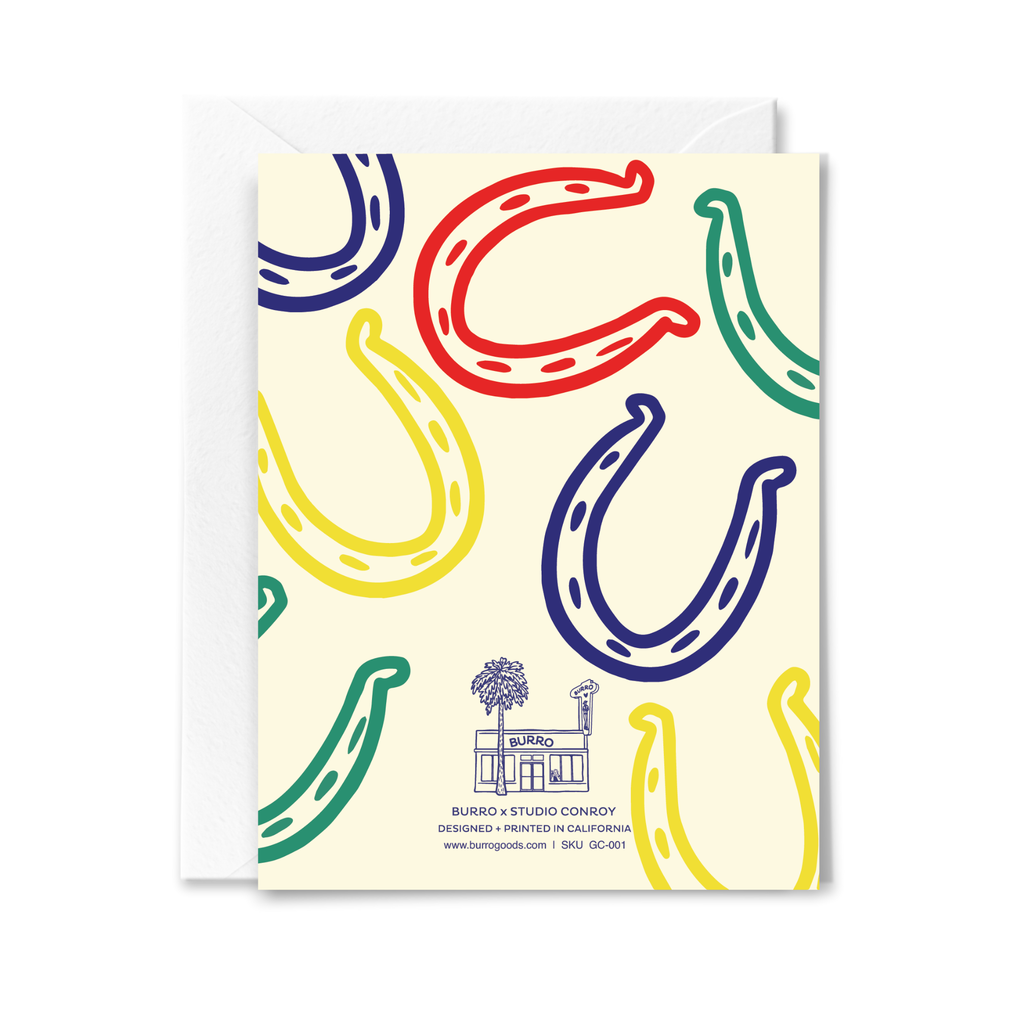 Good Luck Horseshoe Card