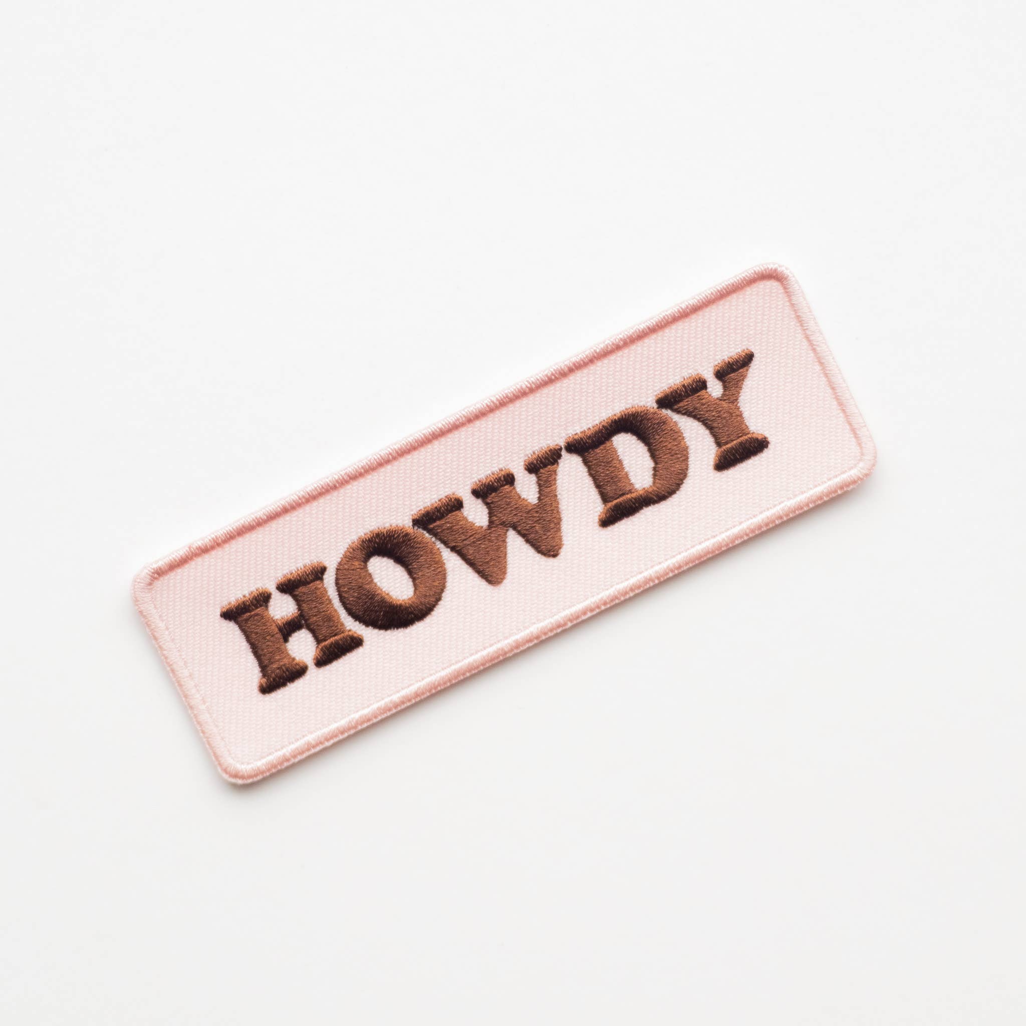 Howdy Embroidered Iron on Patch - Western Cowgirl