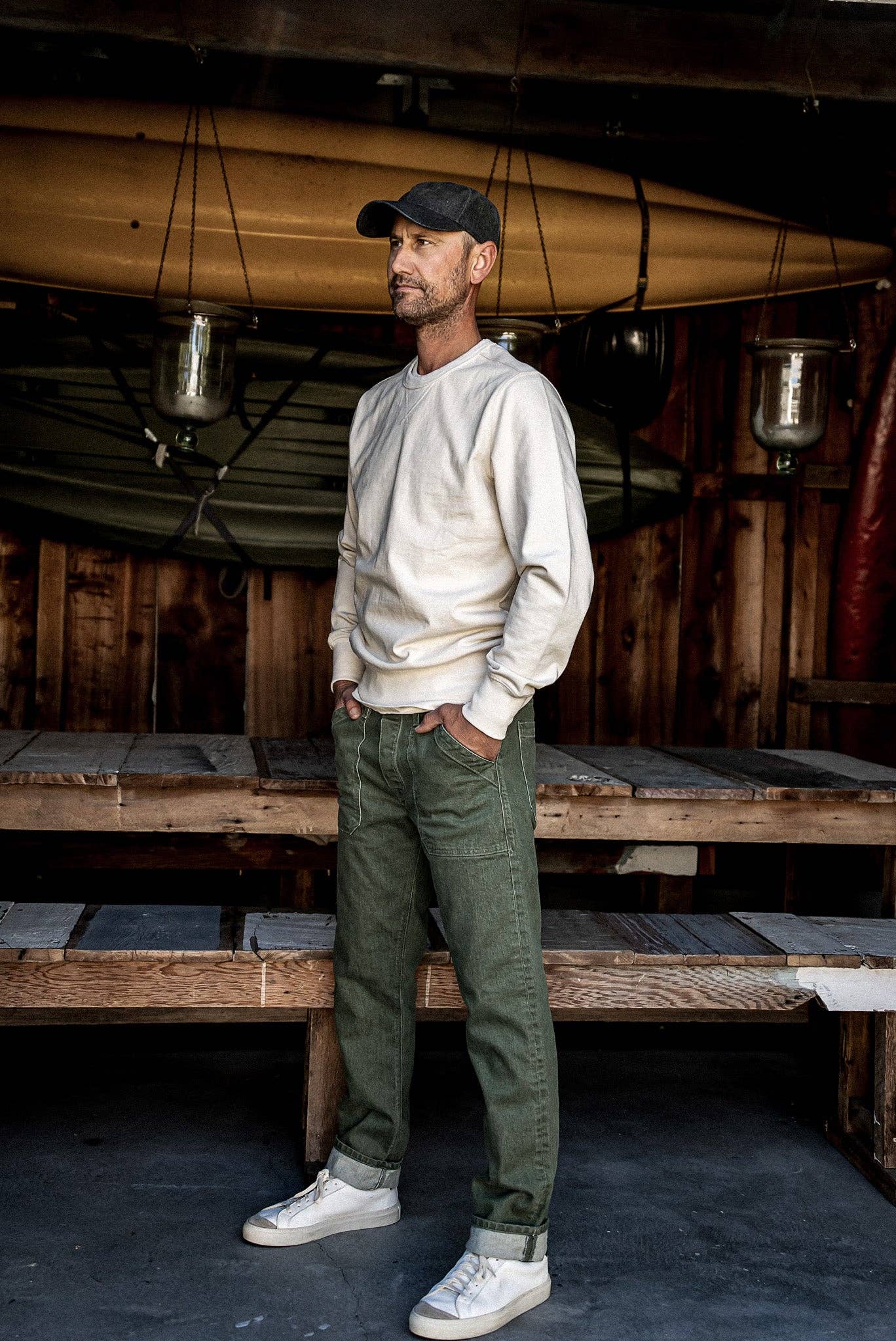 Scout Jean | Olive Denim Military Pant