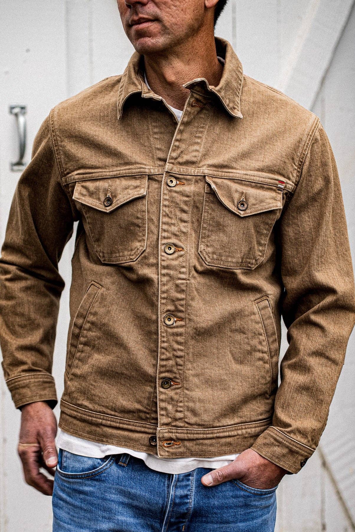 Artcher Jacket | 14oz Broken Twill Denim in Black Stone