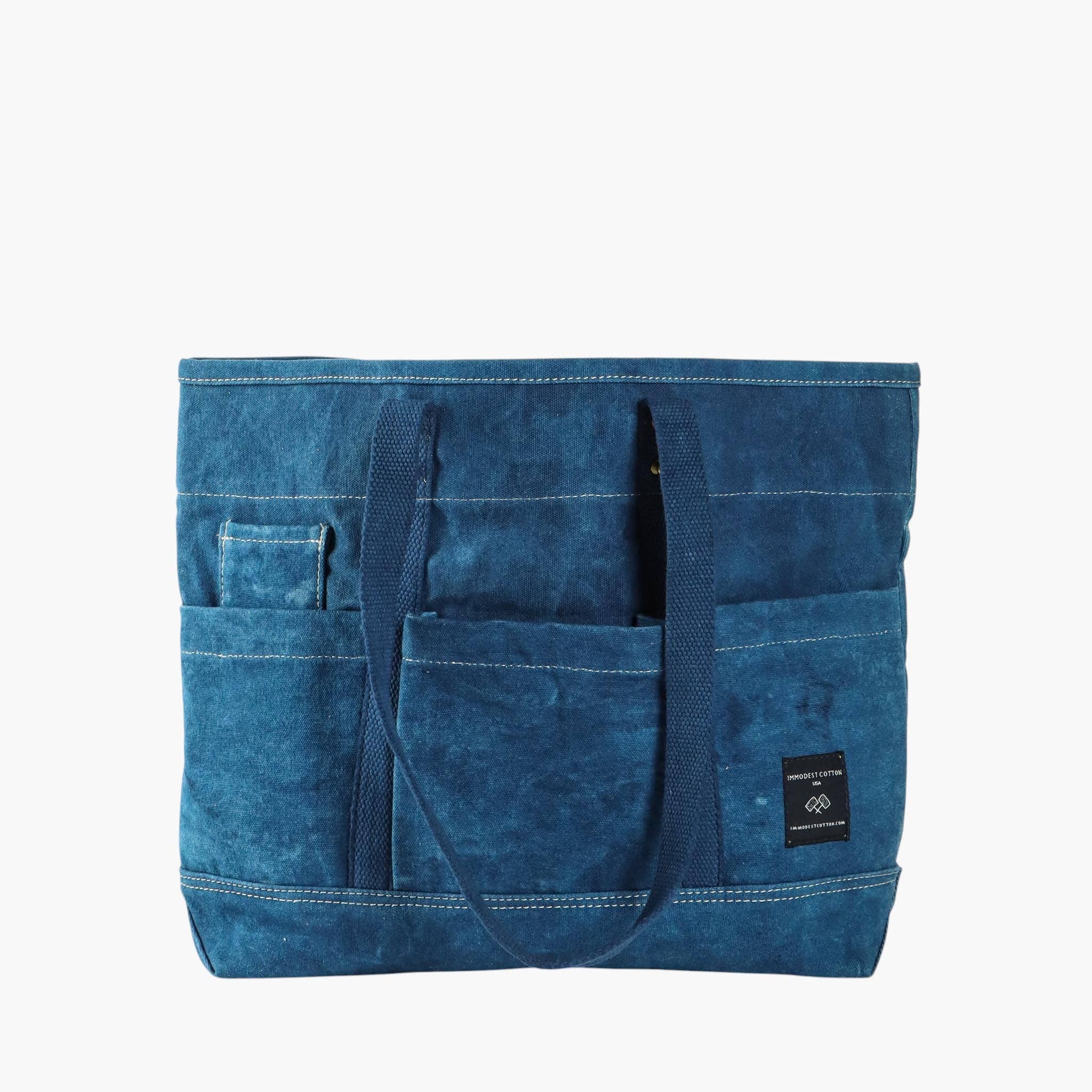 IMMODEST COTTON- Construction Tote | Indigo