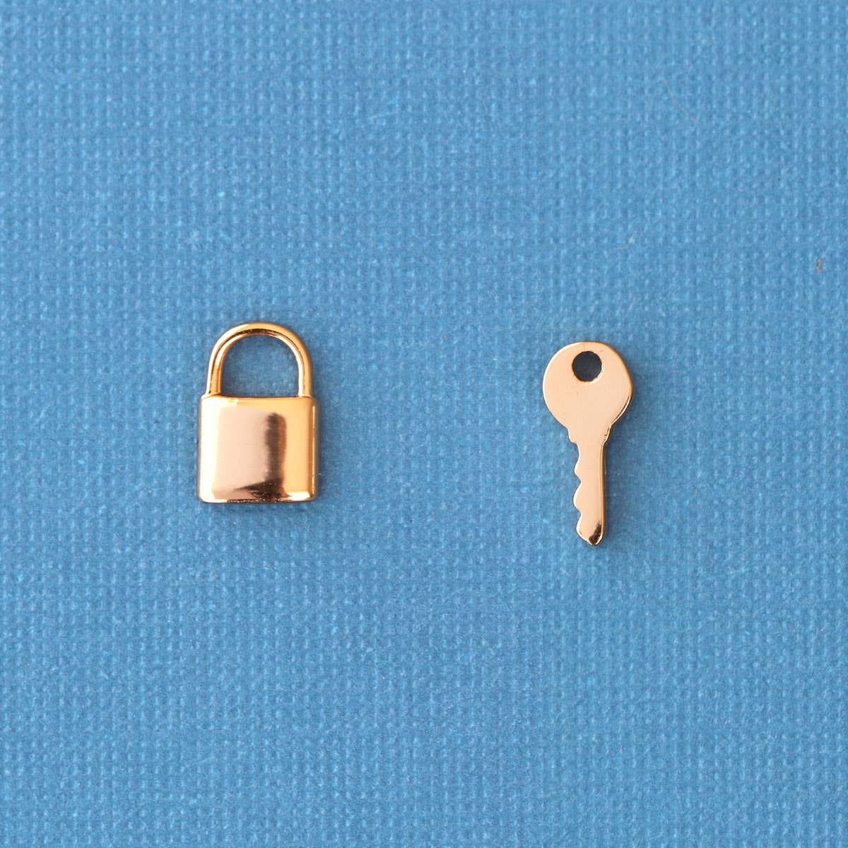 Lock & Key Stud Earrings 18K Gold Vermeil | Sterling Silver Nickel Free Hypoallergenic Ships from CA