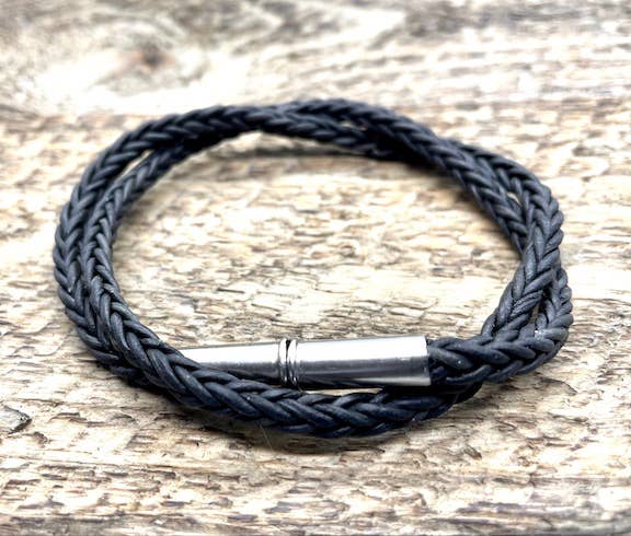 Flint Silver Braided Bracelet *Limited Supply*