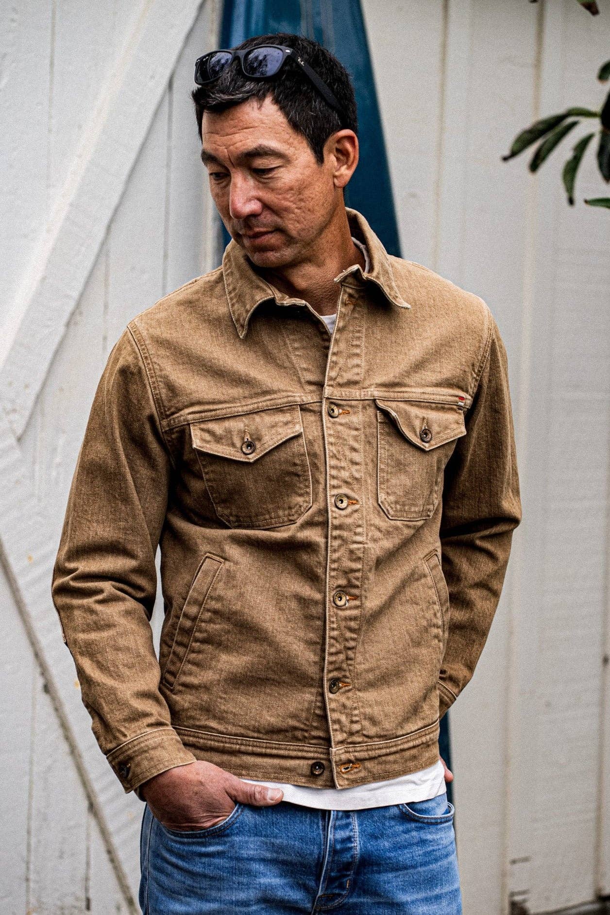 Artcher Jacket | 14oz Broken Twill Denim in Black Stone