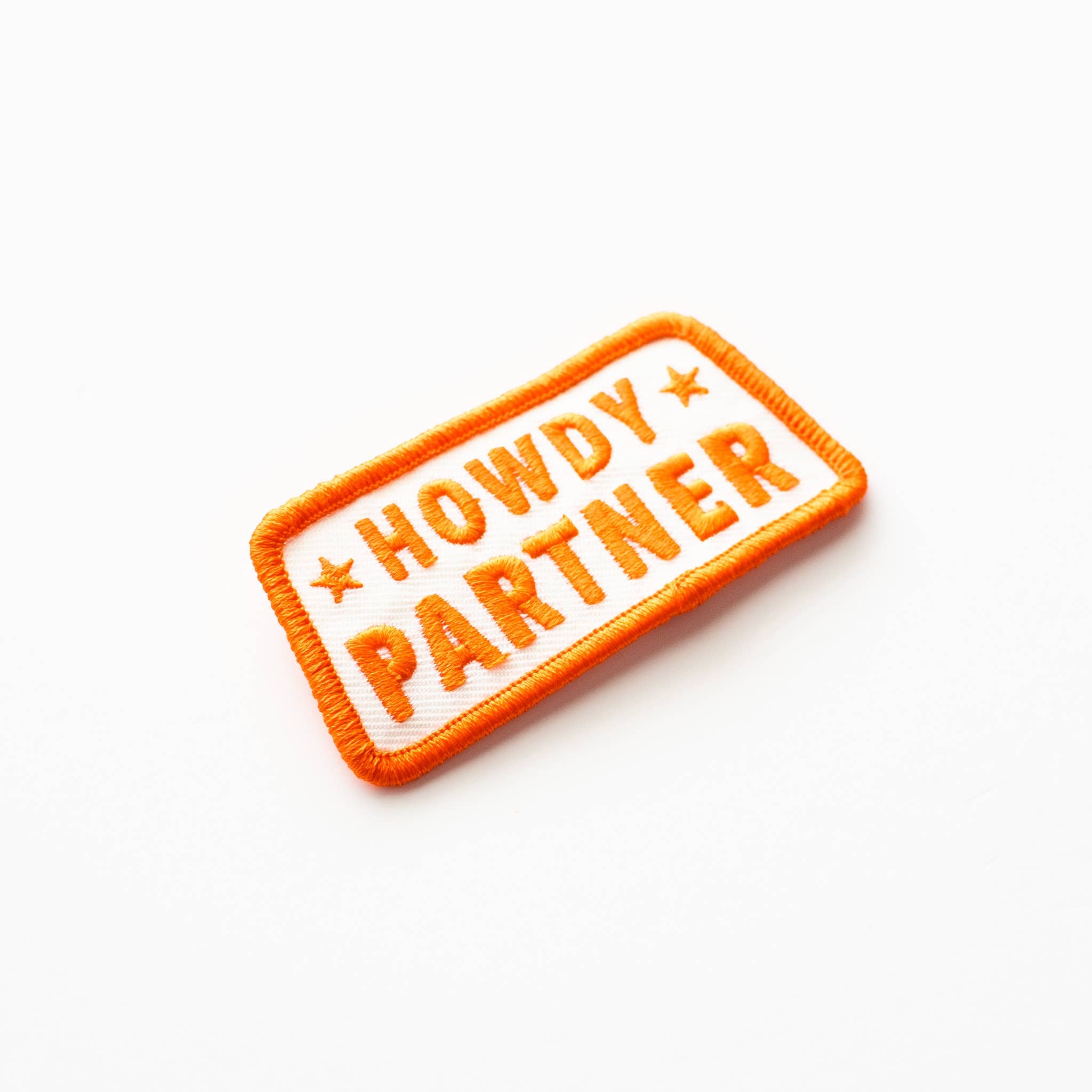 Howdy Partner Embroidered Iron on Patch