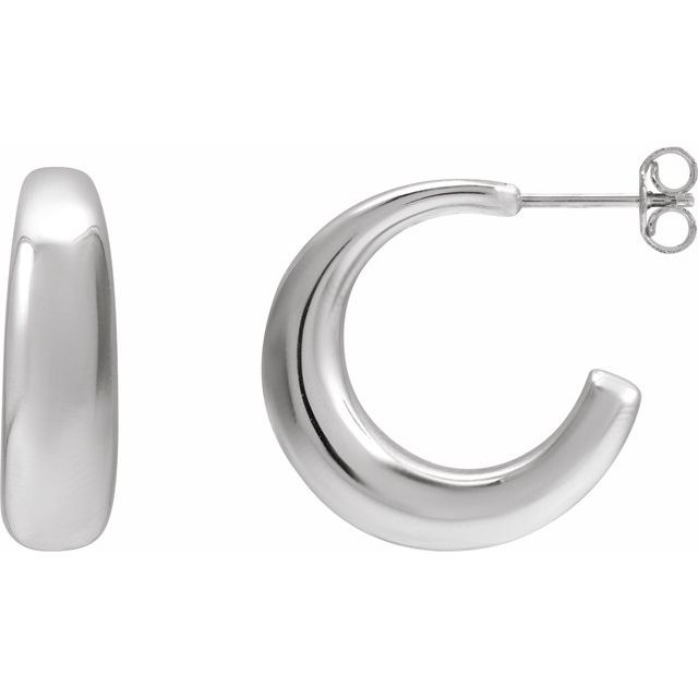 C Hoop Earrings