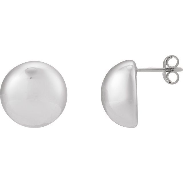 15mm Dome Earrings