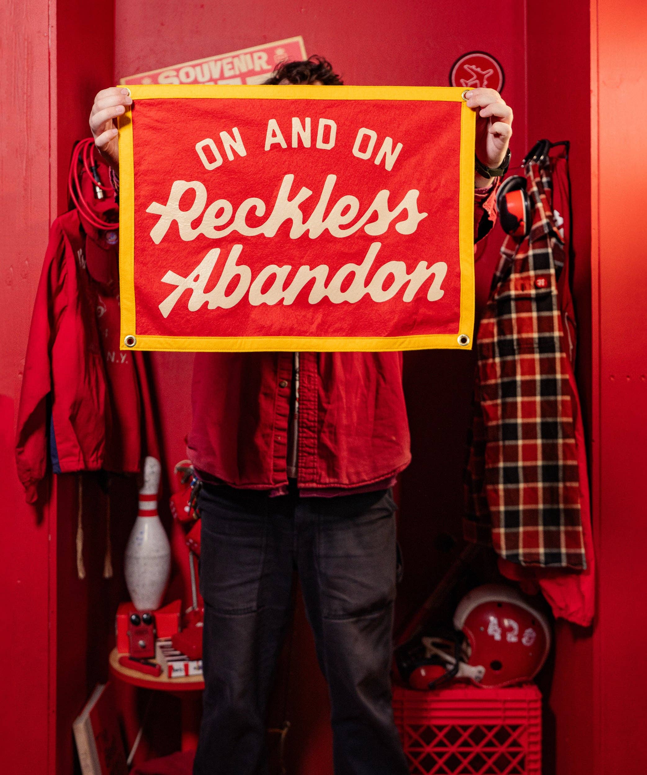 On And On Reckless Abandon Camp Flag • blink-182 x Oxford Pennant