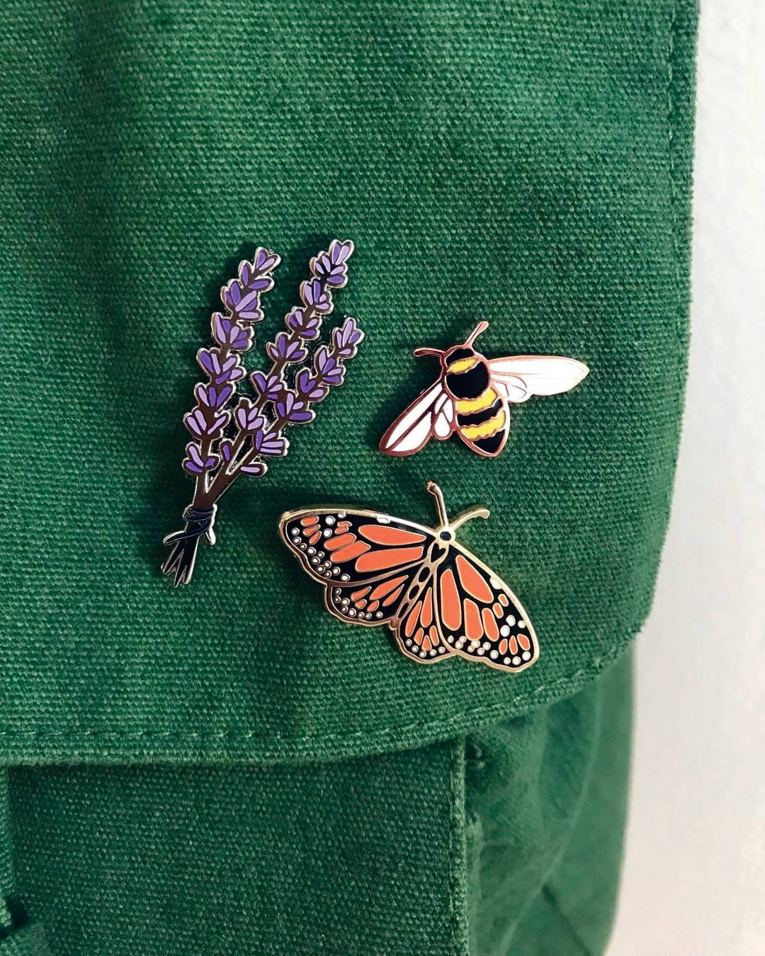 Monarch Butterfly Enamel Pin For Charity