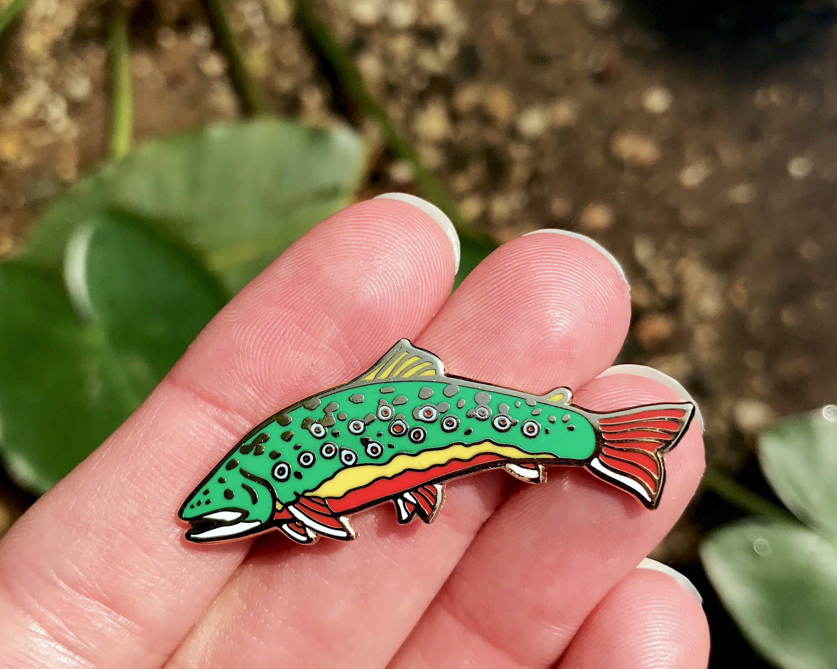 Brook Trout Enamel Pin