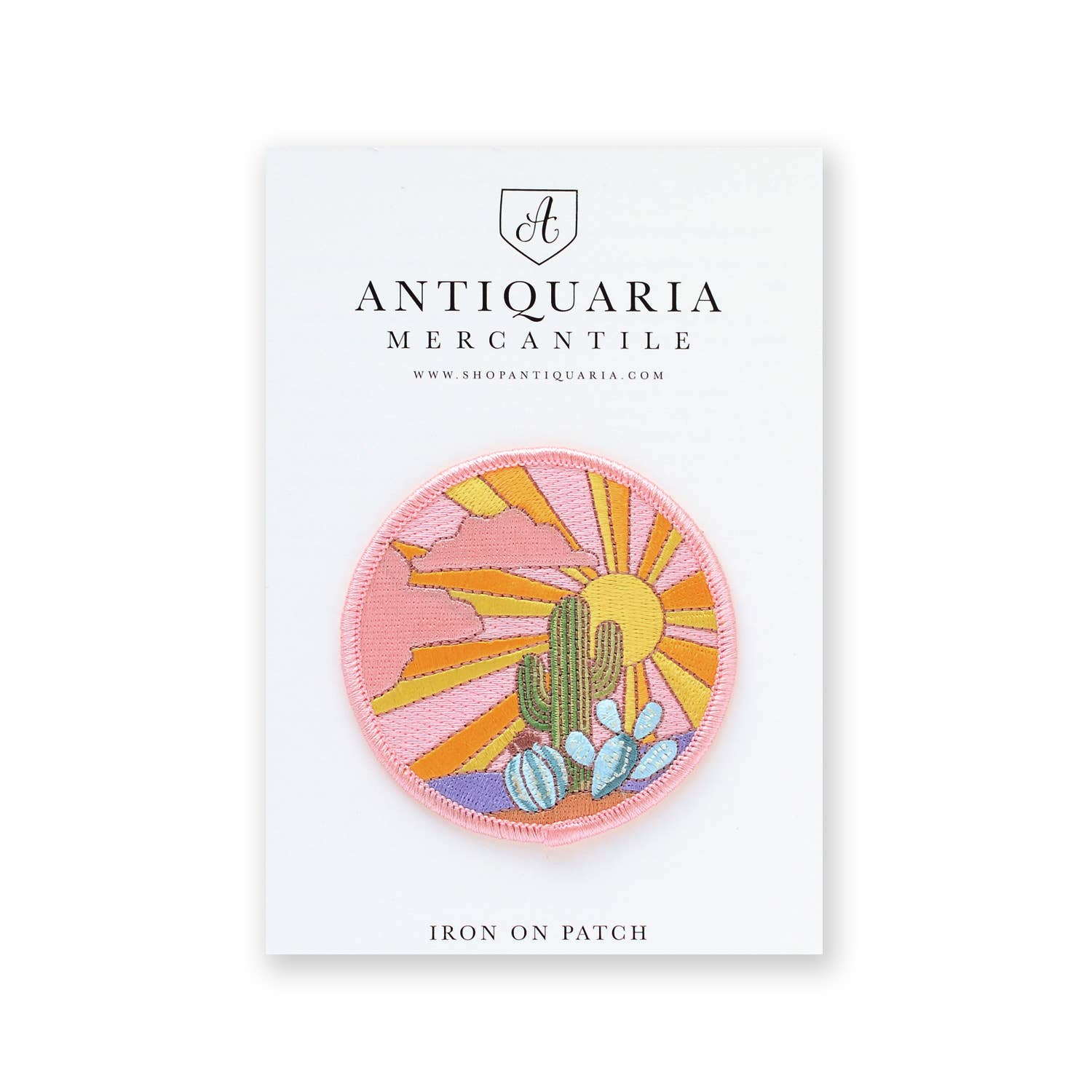 Cactus Sunset Embroidered Patch