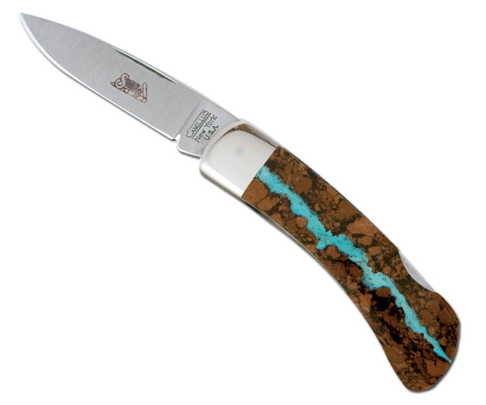 Vein Turquoise 3" Lockback Knife - Single