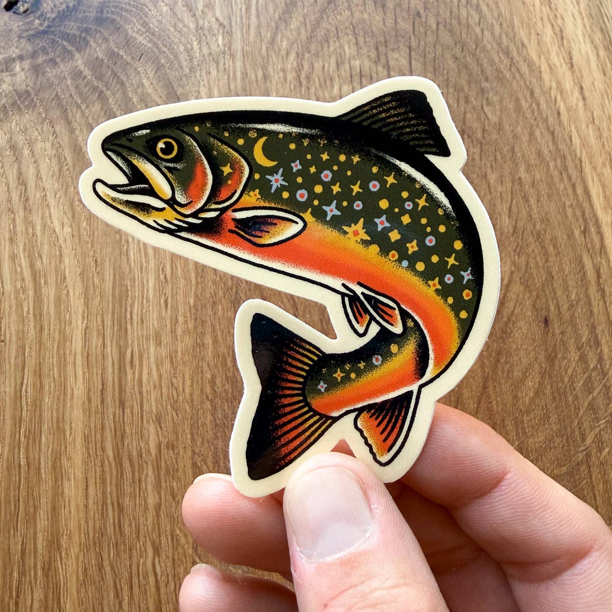 Rare Star Trout 3 Inch Glossy Vinyl Sticker