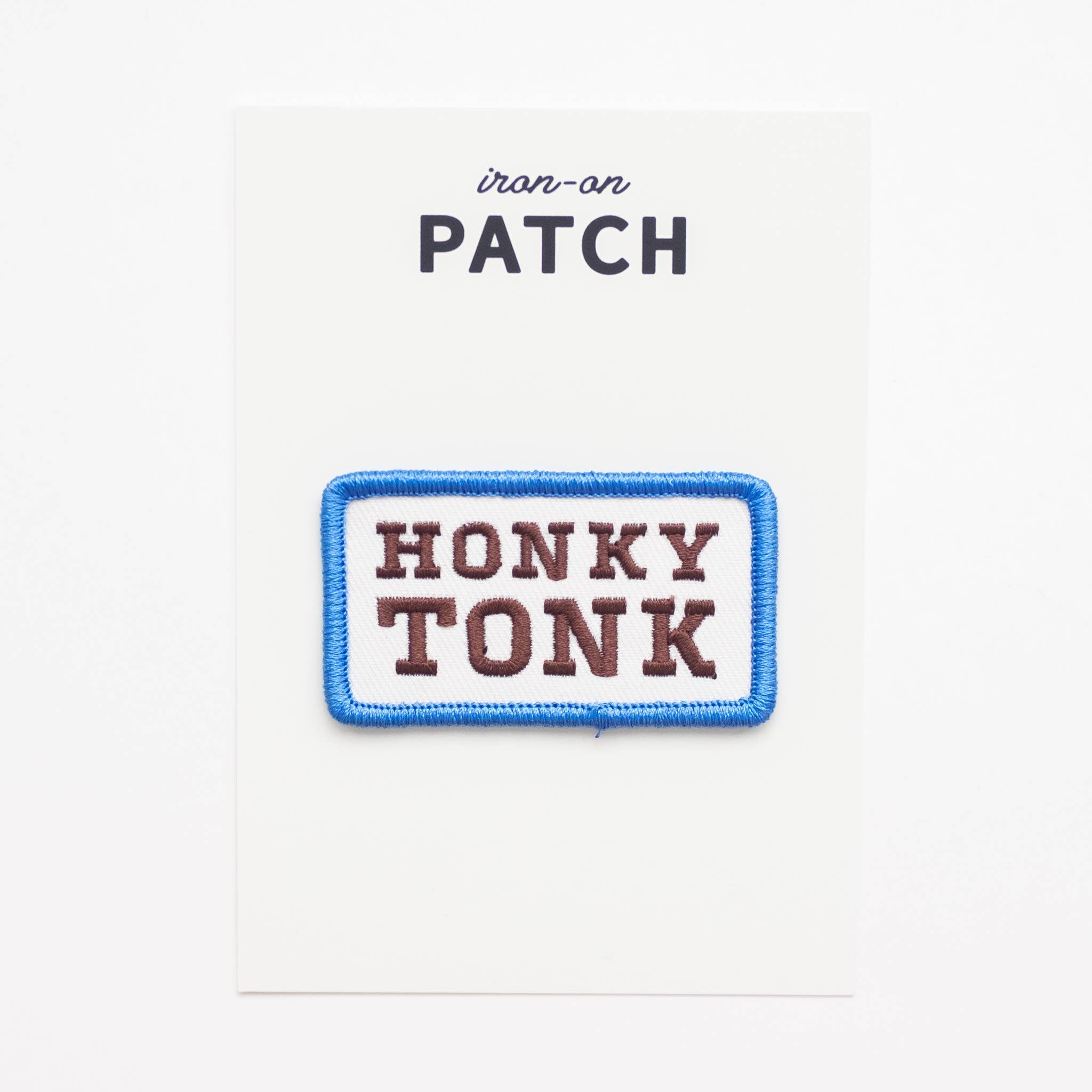 Honky Tonk Embroidered Iron on Patch - Western