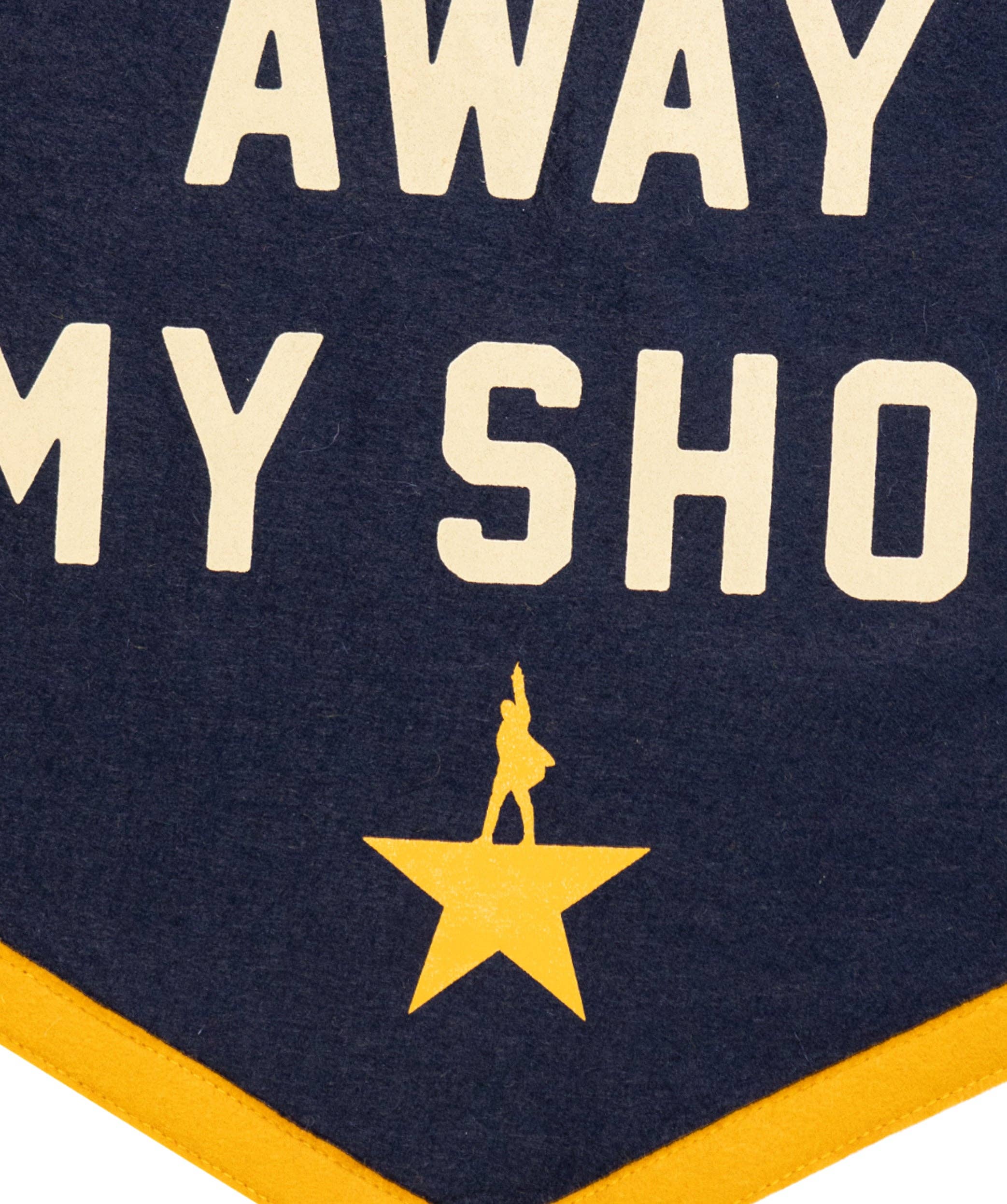 I'm Not Throwing Away My Shot Camp Flag • Hamilton x Oxford Pennant