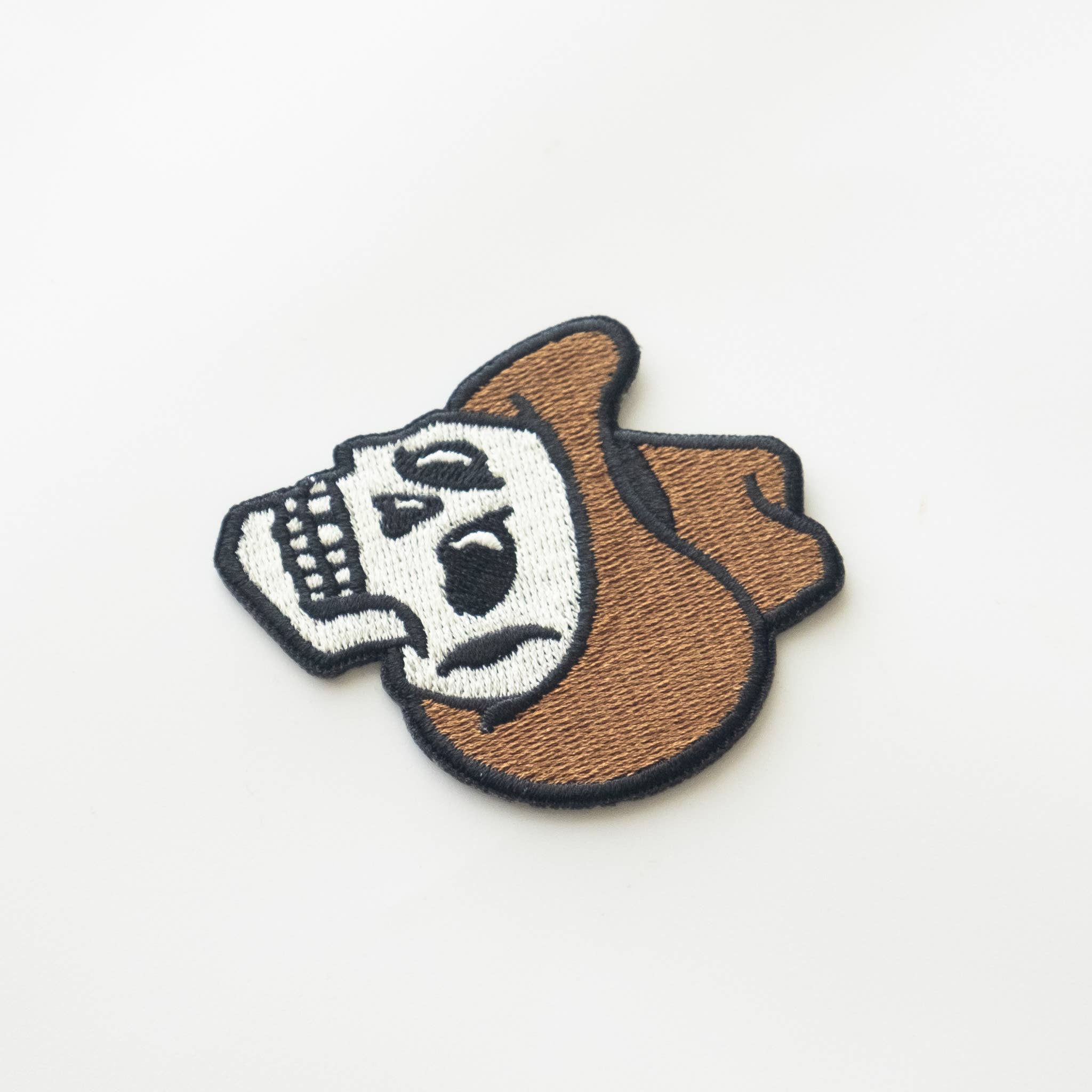 Cowboy Skull Embroidered Iron on Patch