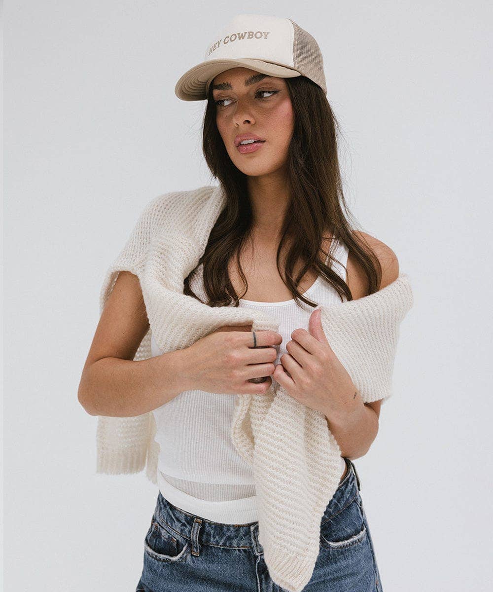 Hey Cowboy Foam Trucker Hat