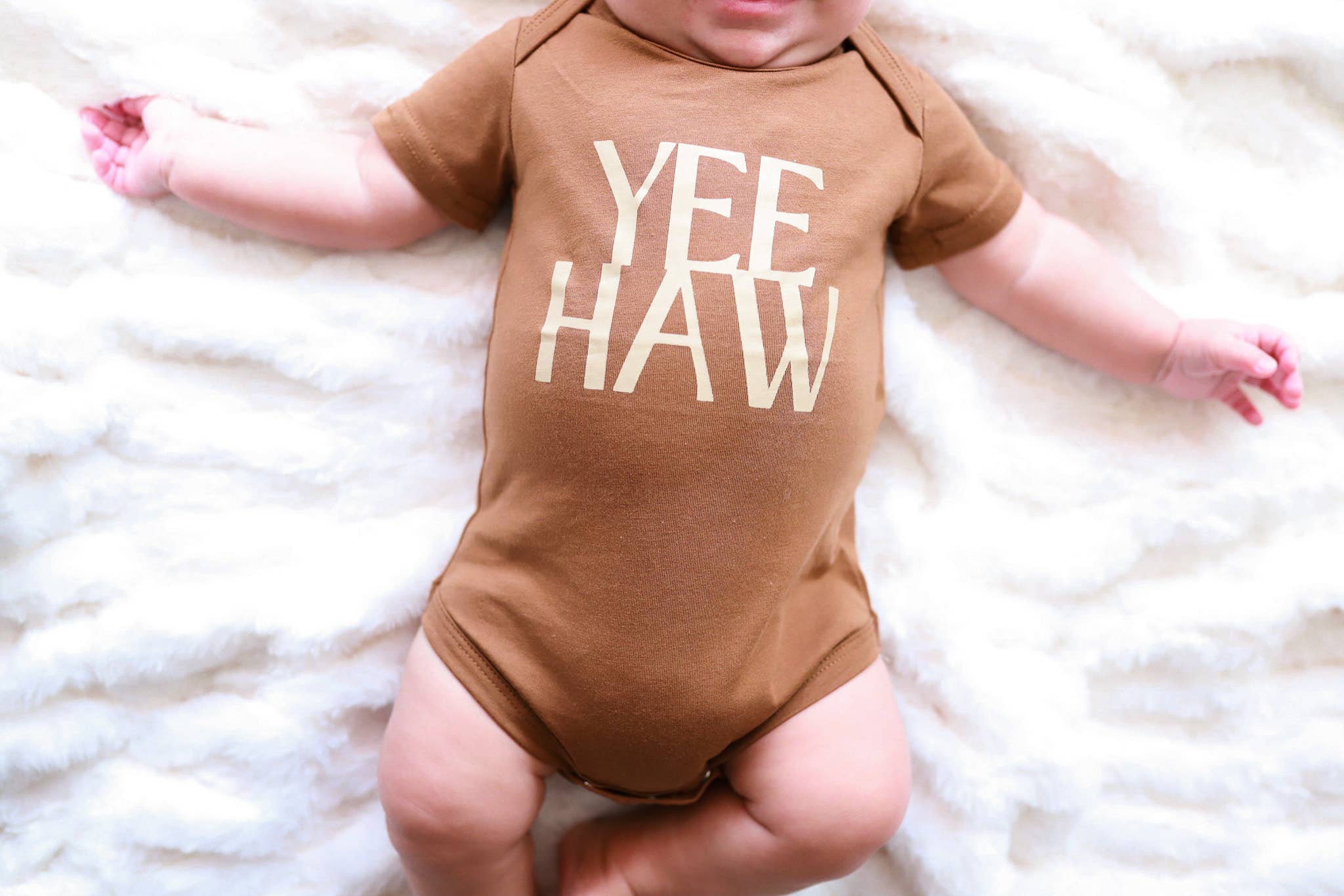 YeeHaw baby bodysuit - baby clothes, newborn baby boy girl