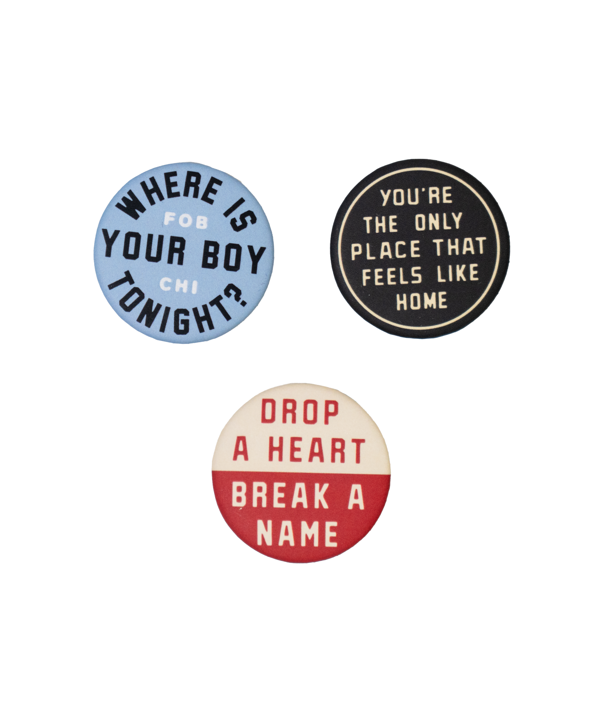 Fall Out Boy Lyrics Button Pack • Fall Out Boy x Oxford Pennant