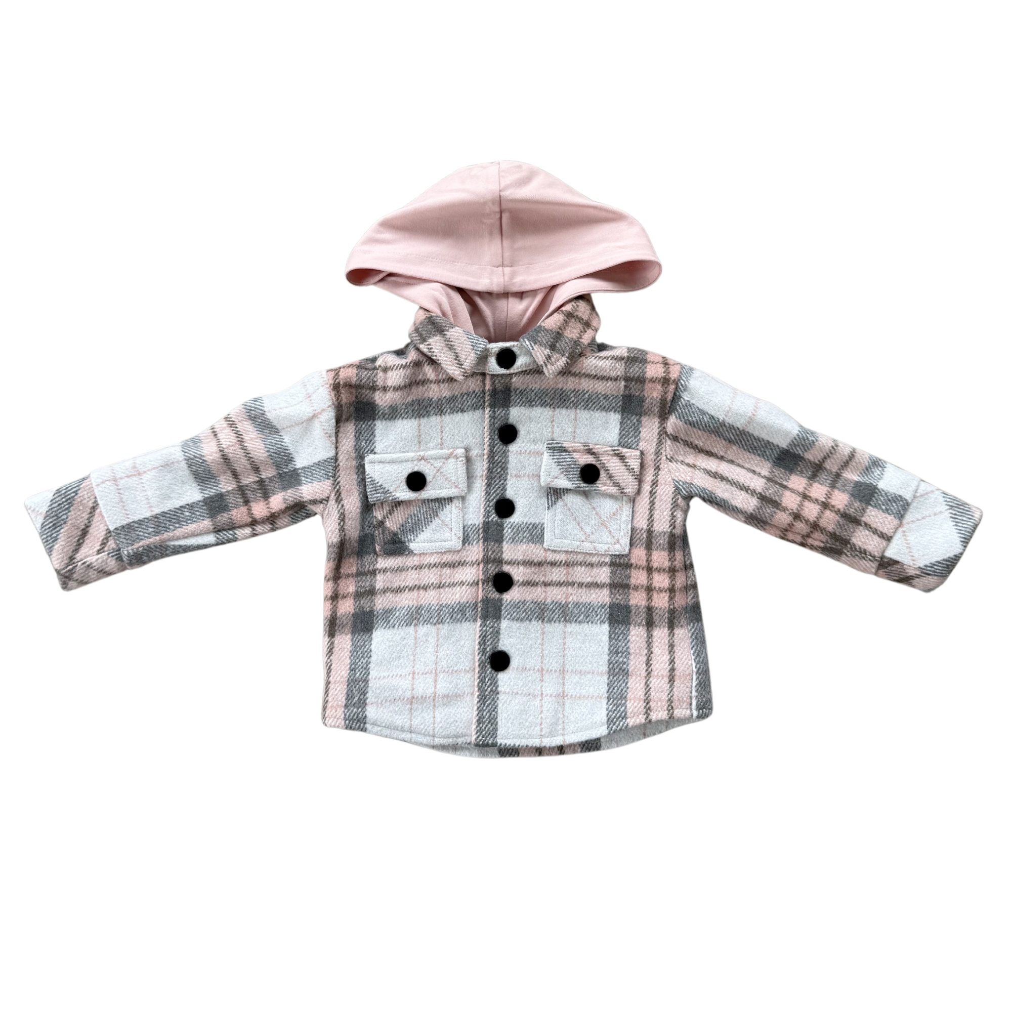 Baby/Kids Hooded Shacket Fall Winter