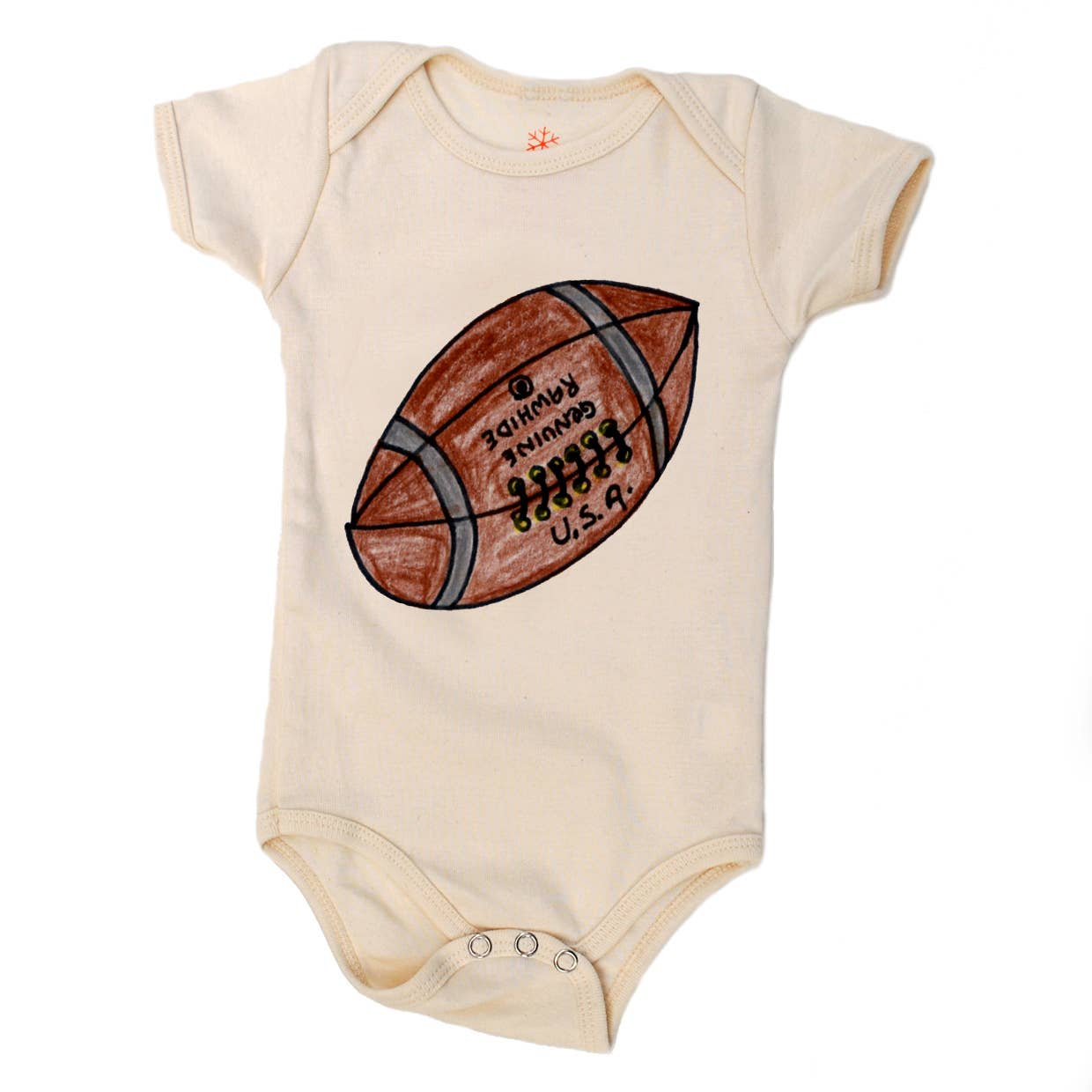 Football - Baby Organic Onesie