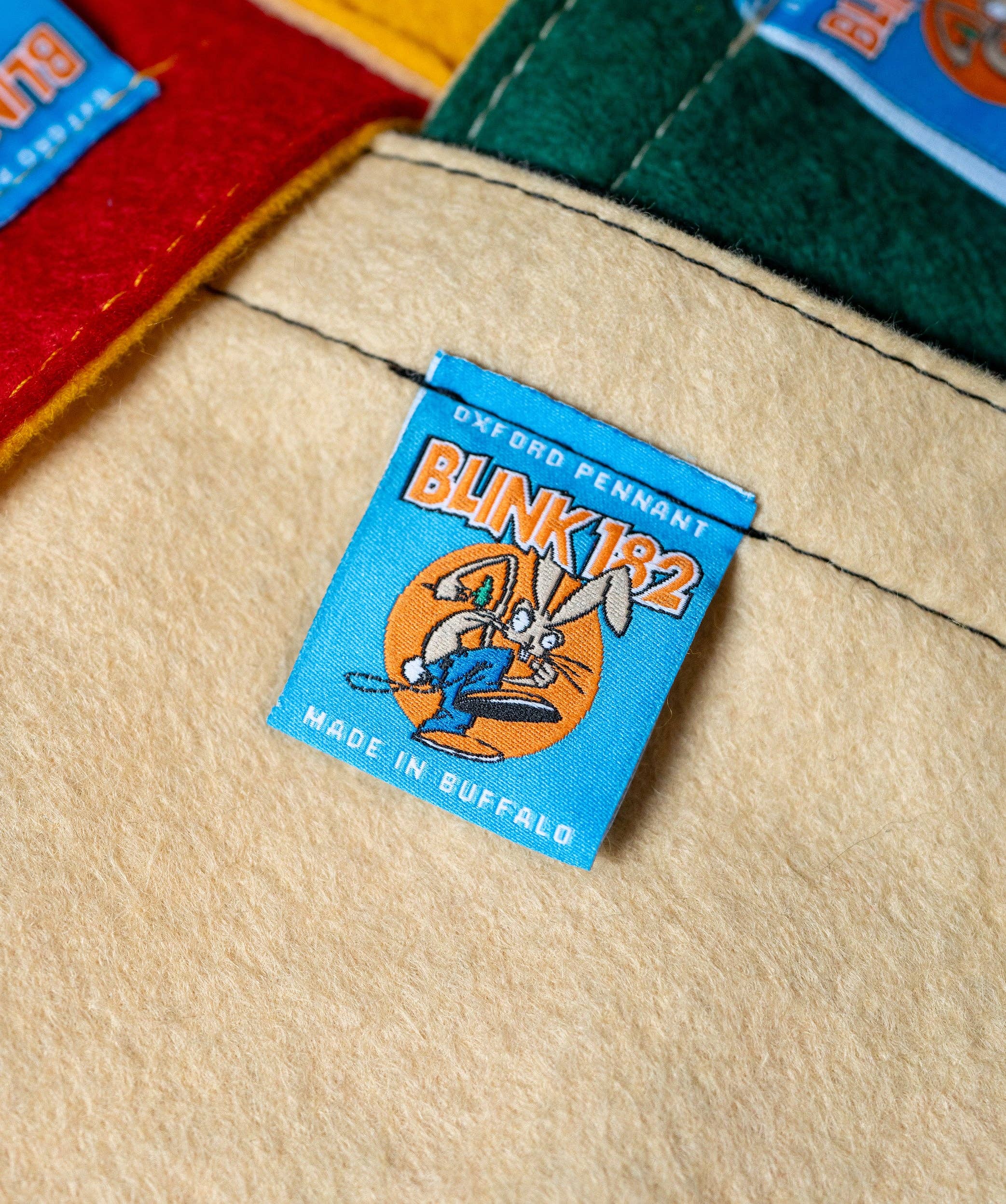 Give Me One Good Reason Why We Need To Be Like Them Camp Flag • Blink-182 x Oxford Pennant