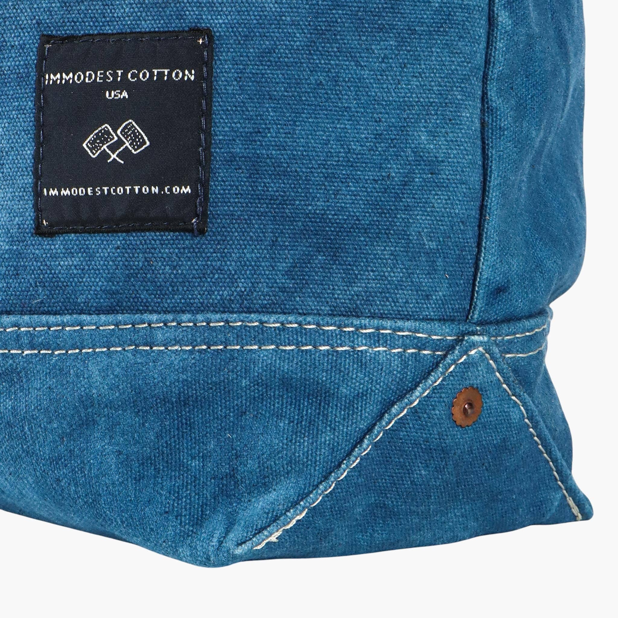 IMMODEST COTTON- Construction Tote | Indigo
