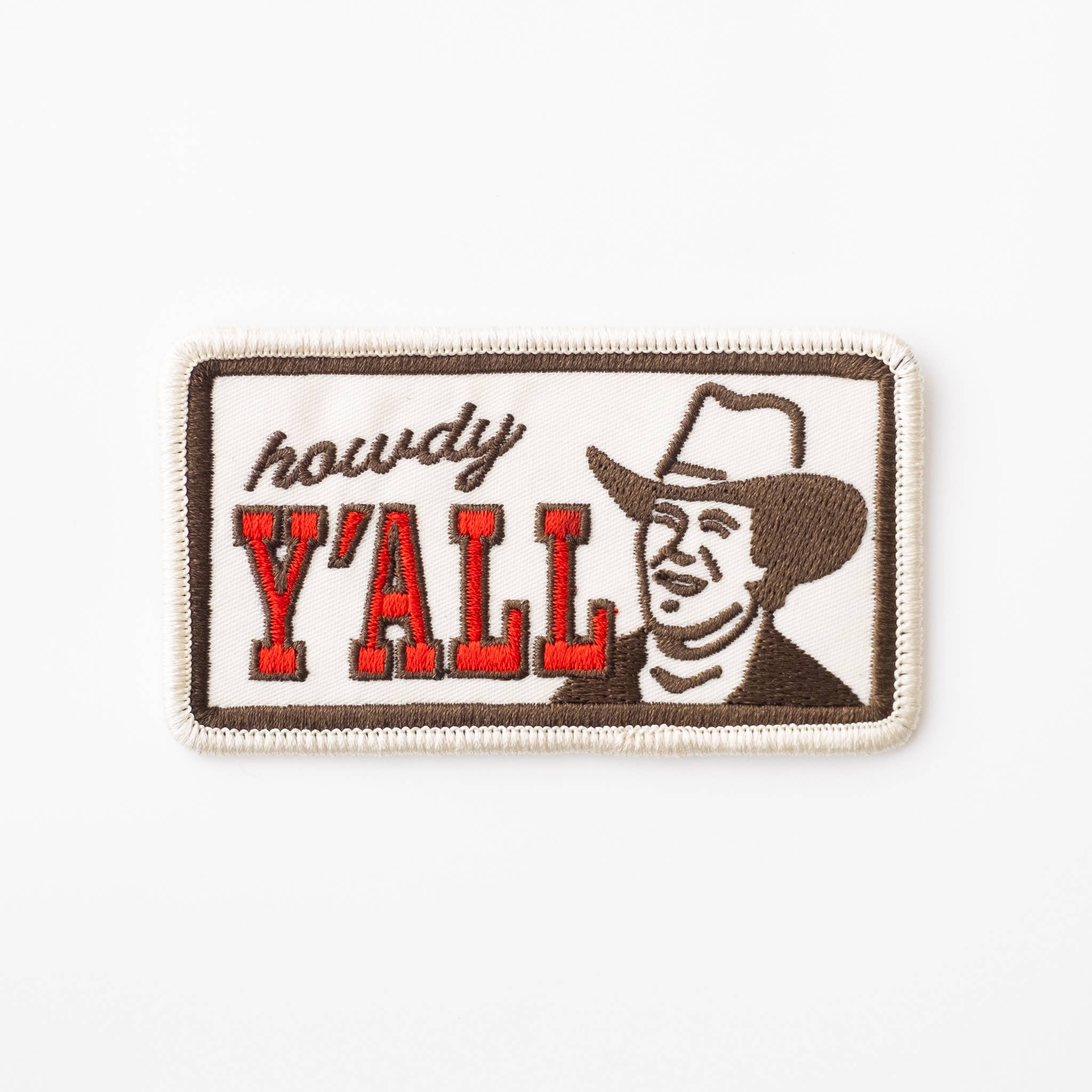Howdy Y'all Embroidered Iron on Patch