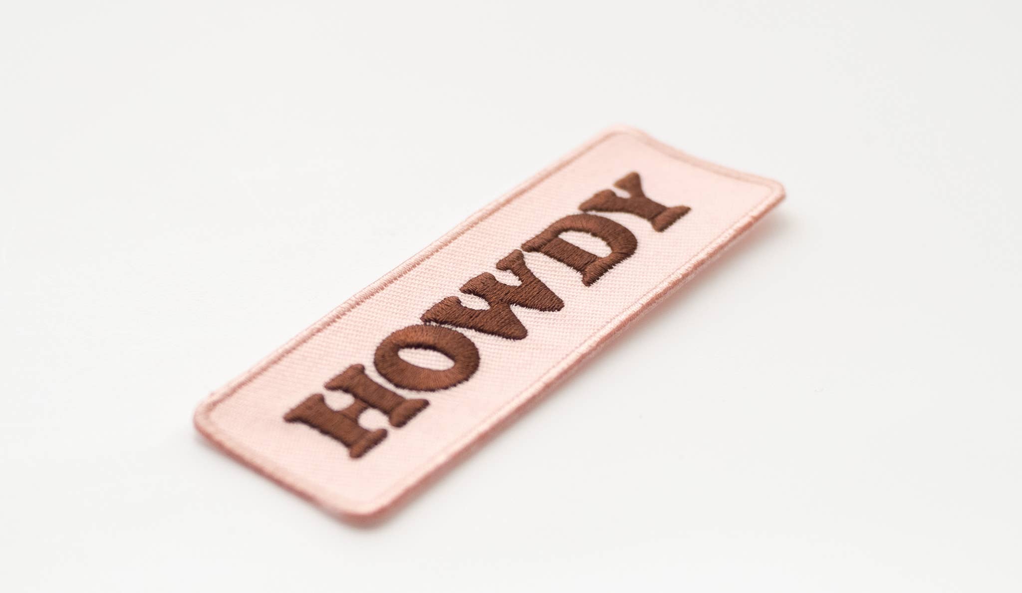 Howdy Embroidered Iron on Patch - Western Cowgirl