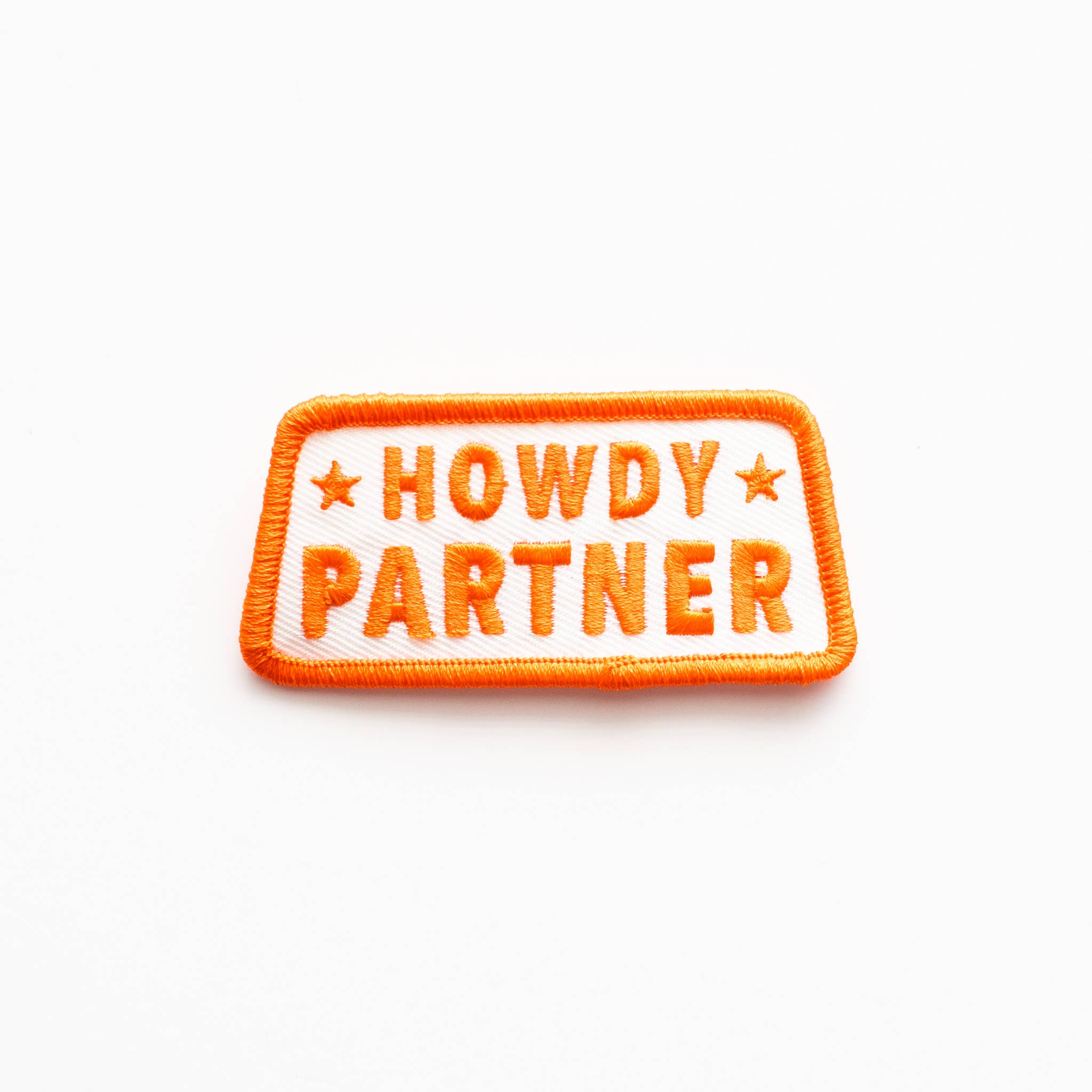 Howdy Partner Embroidered Iron on Patch