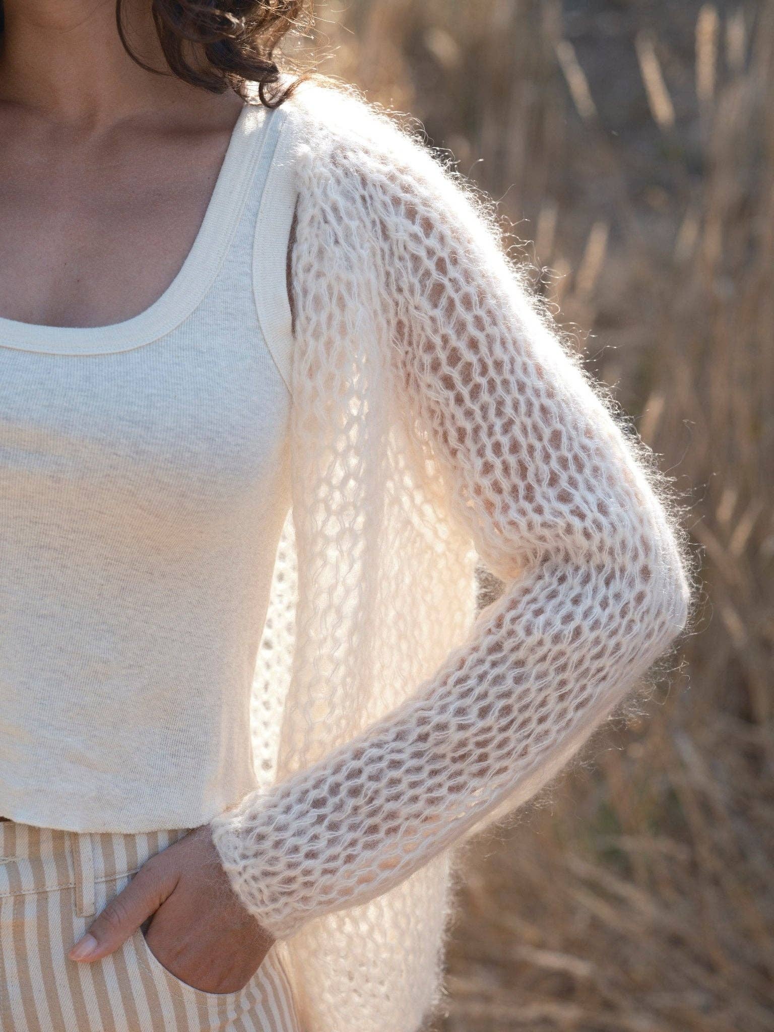 Mollusk- Cloud Cardigan in Ivory