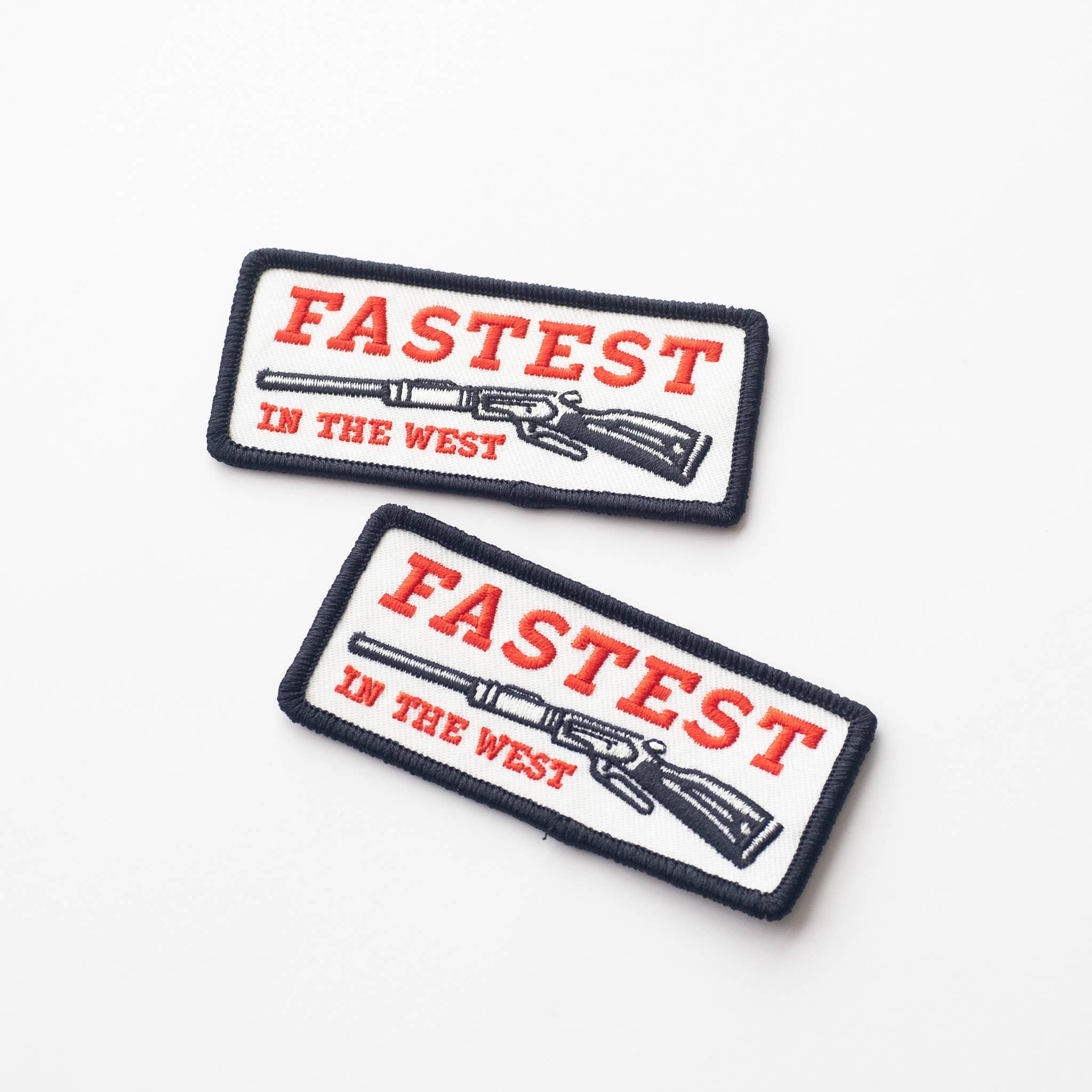 Fastest in the West Embroidered Iron on Patch