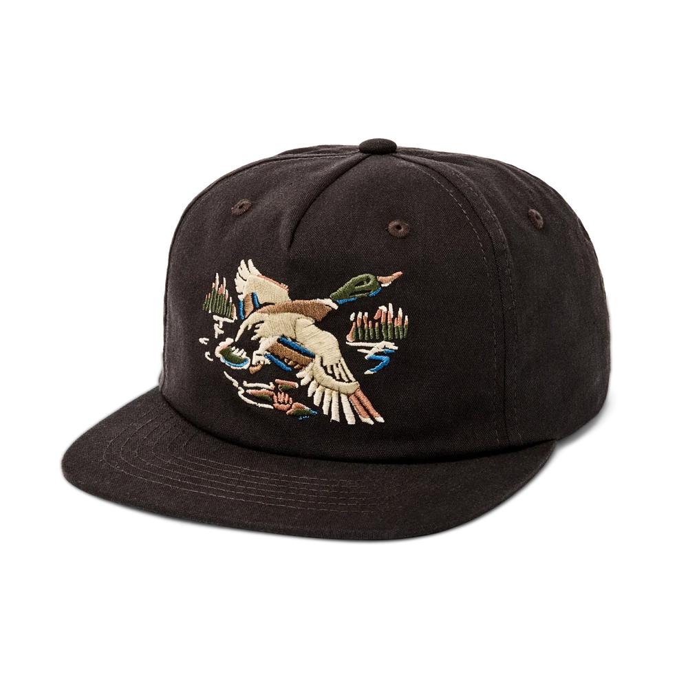 Mallard Graphic Trucker Cap in Dark Brown