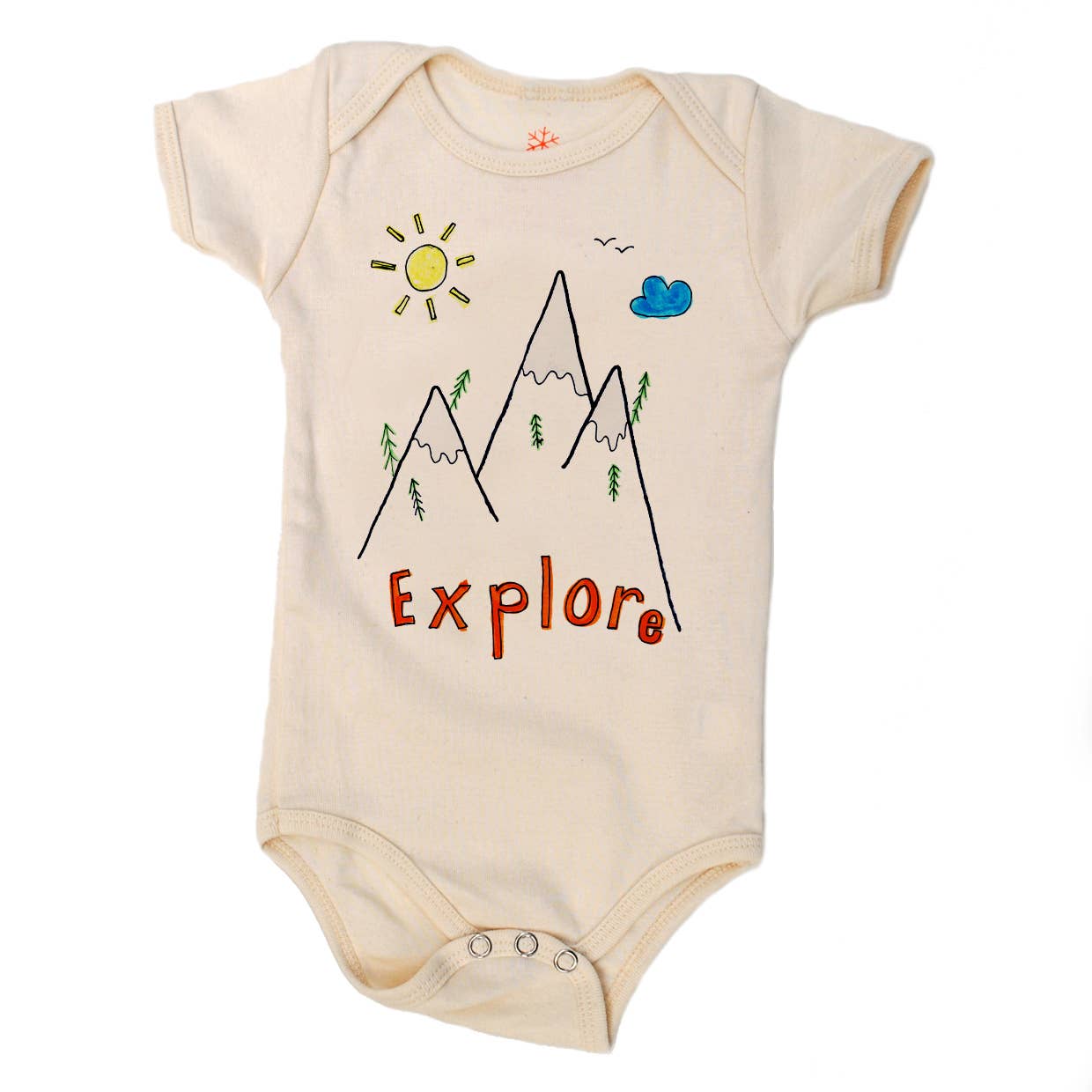 Explore - Baby Organic Onesie