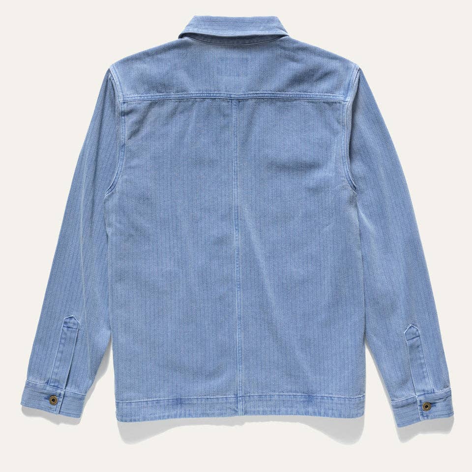 GINEW-Barn Jacket Indigo Herringbone